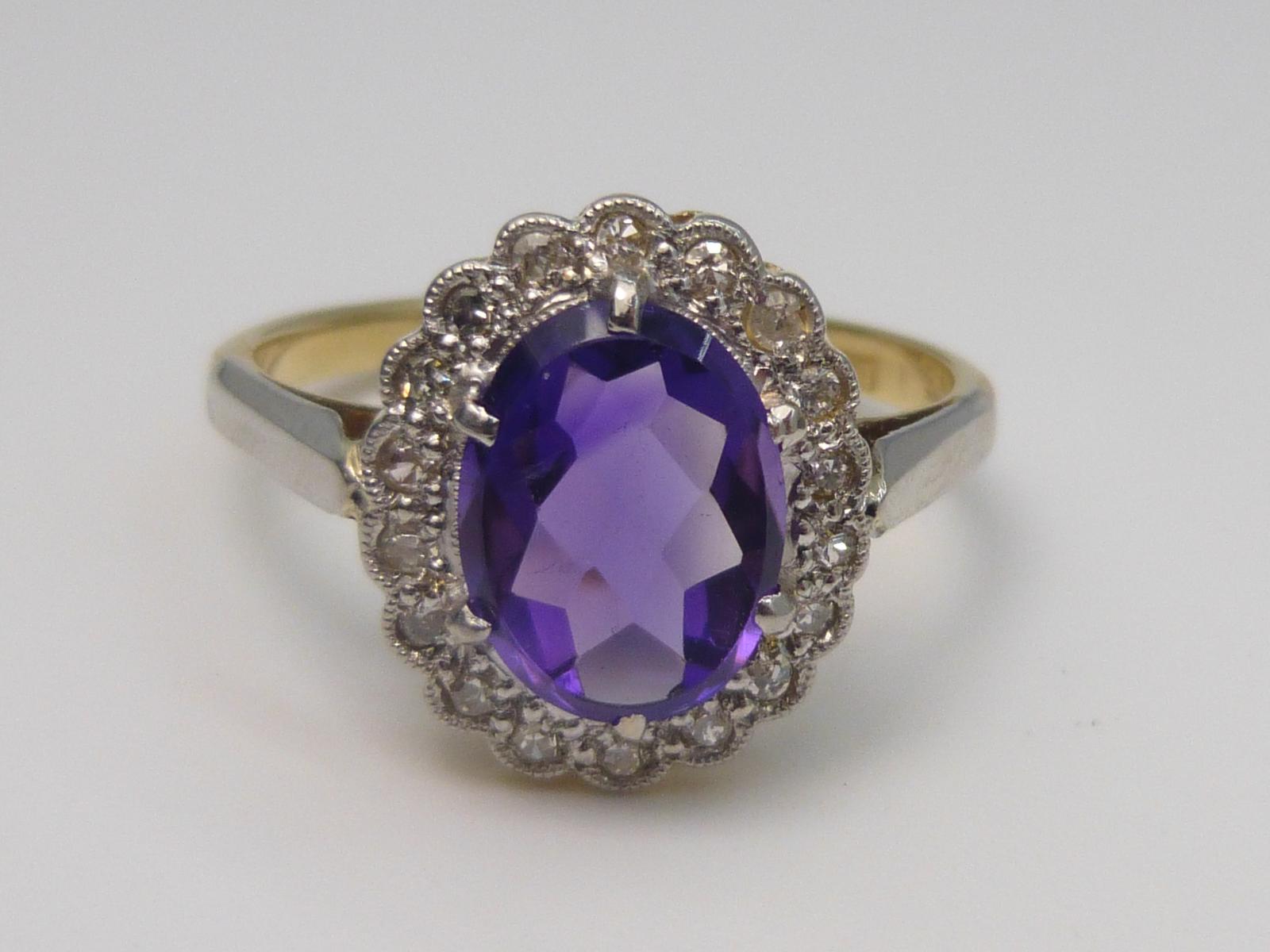 Amethyst & Diamond Ring (1 of 6)