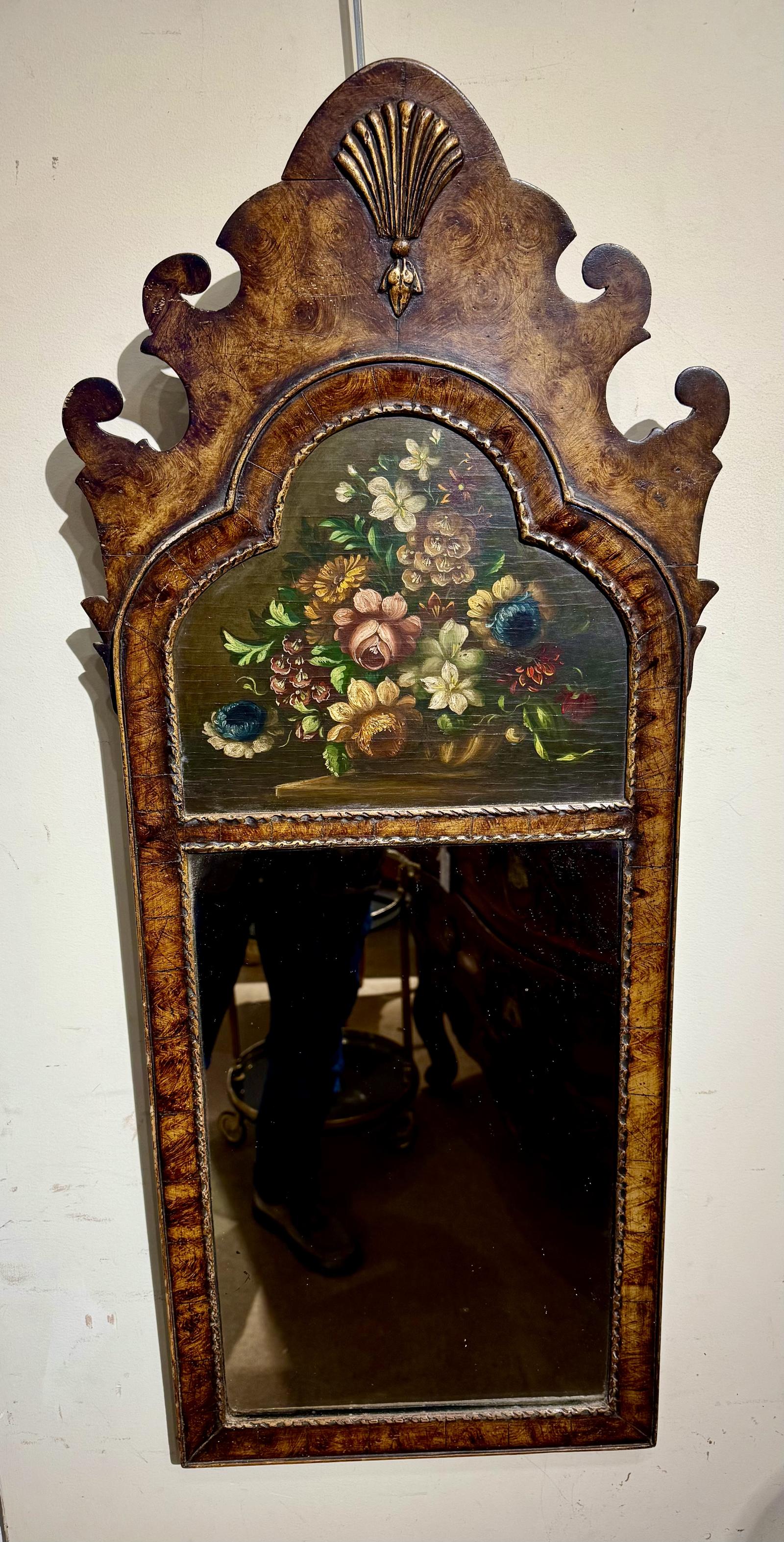 19th Century Painted Fretwork Mirror (1 of 4)