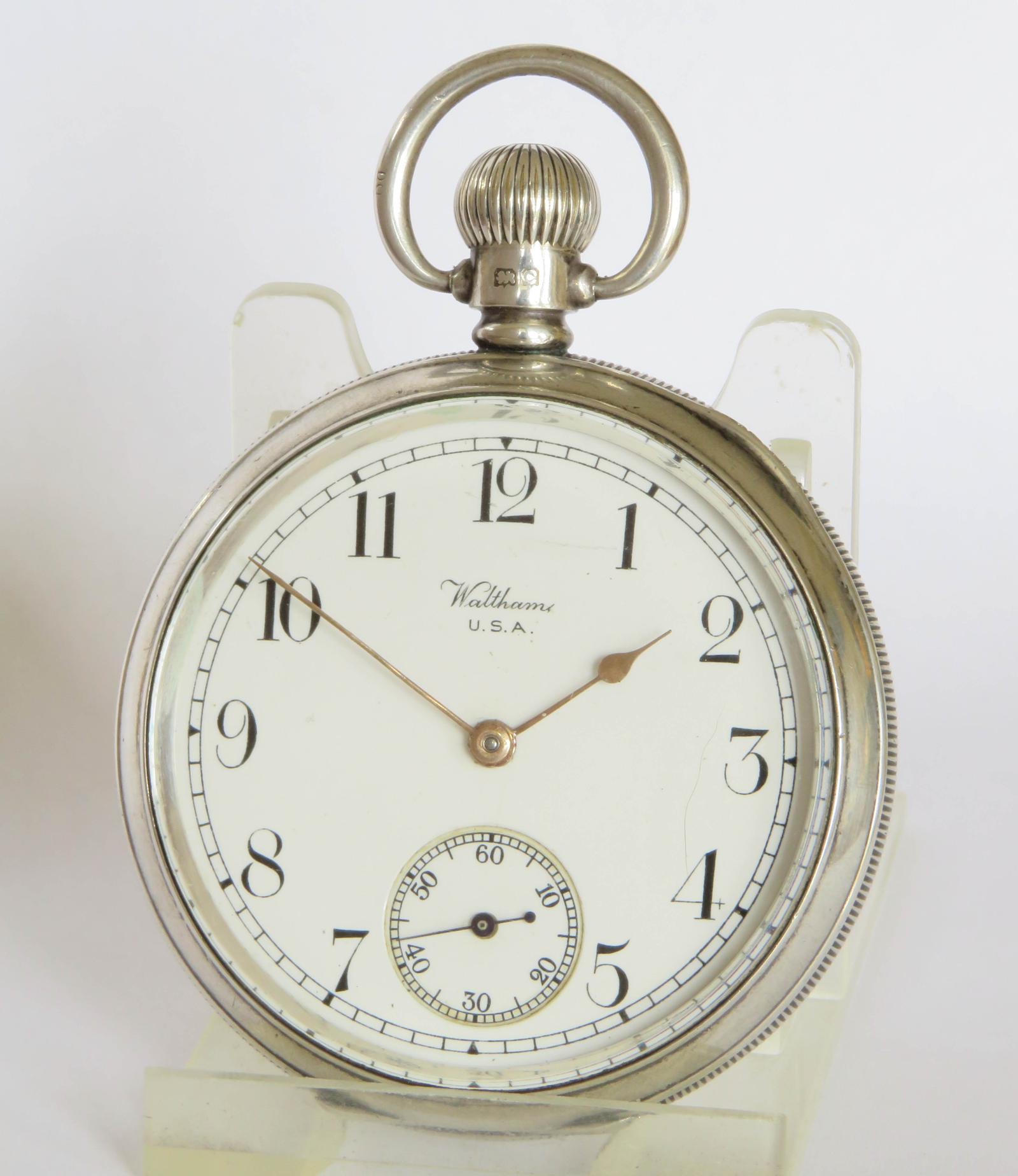 Pocket Watch: Antique Silver Waltham Pocket Watch (1 of 5)