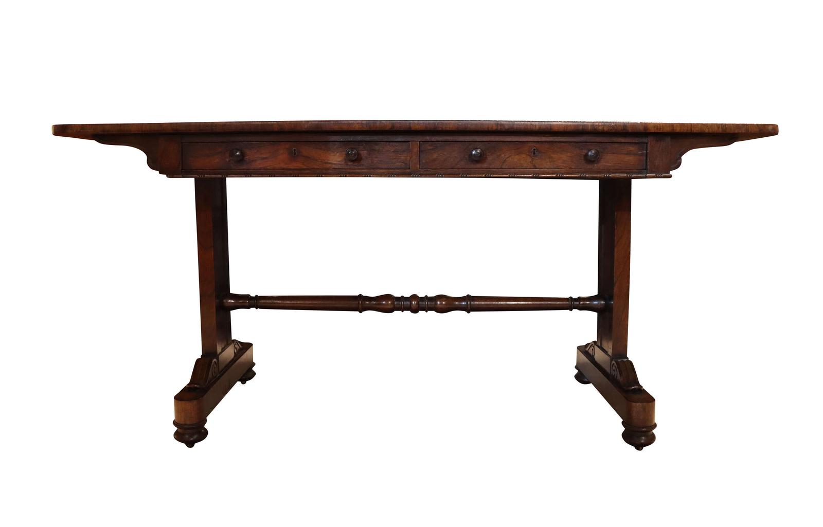 Fine William IV Rosewood Library Table with Drawers, Circa 1830 (1 of 6) Fine William IV Rosewood Library Table with Drawers, Circa 1830 (1 of 6)