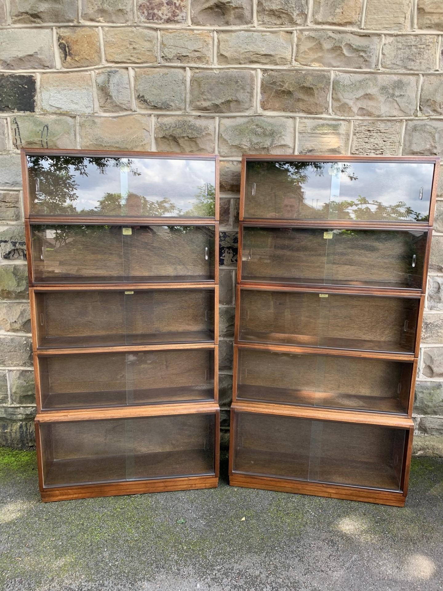 Pair of Mahogany Stacking Library Bookcase by Simplex (1 of 11)