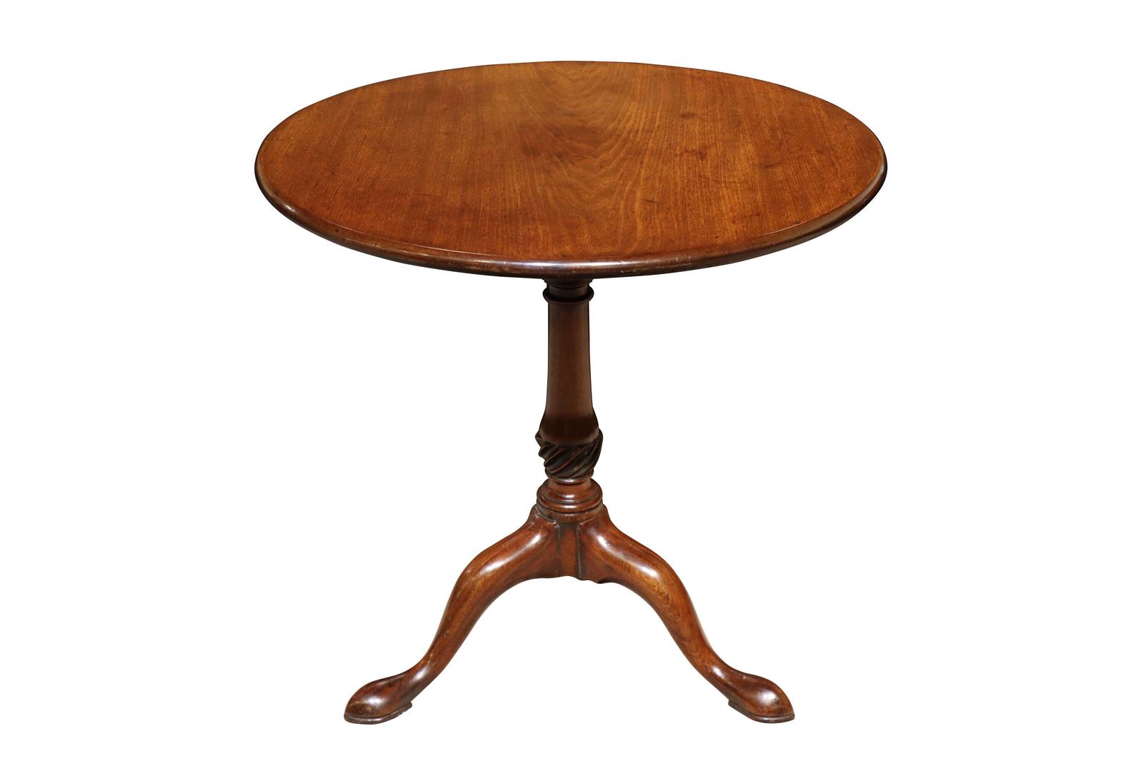 Georgian Mahogany Birdcage Tripod Wine Table, Tilt Top c.1800 (1 of 5) Georgian Mahogany Birdcage Tripod Wine Table, Tilt Top c.1800 (1 of 5)