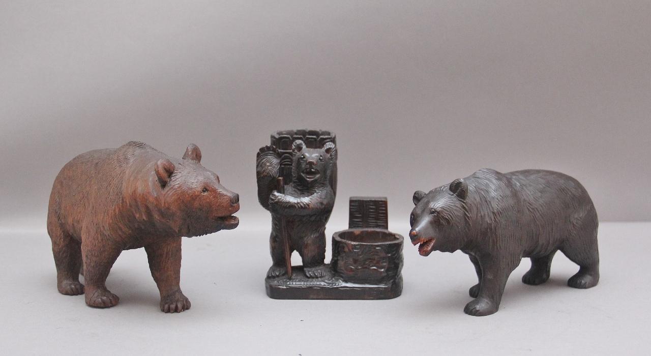 A Set of Three 19th Century Black Forest Carvings (1 of 9)