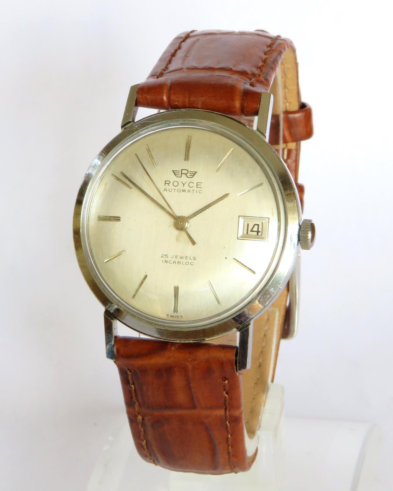 Watch : Gents 1960s Royce Automatic Wrist Watch (1 of 5)