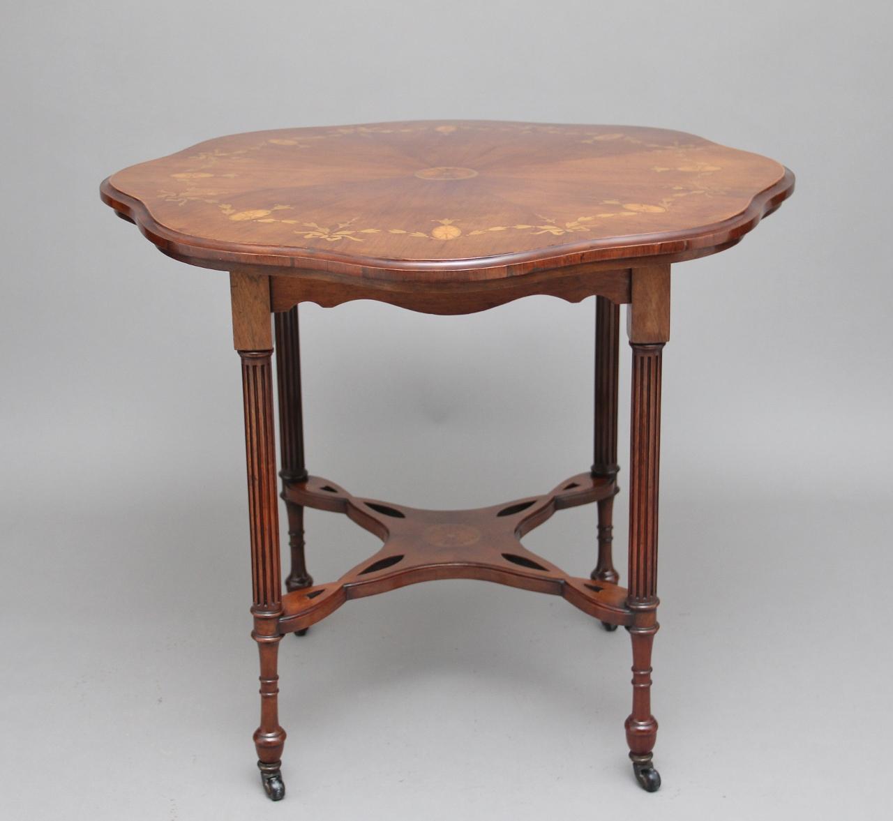19th Century Rosewood & Marquetry Centre Table (1 of 11)