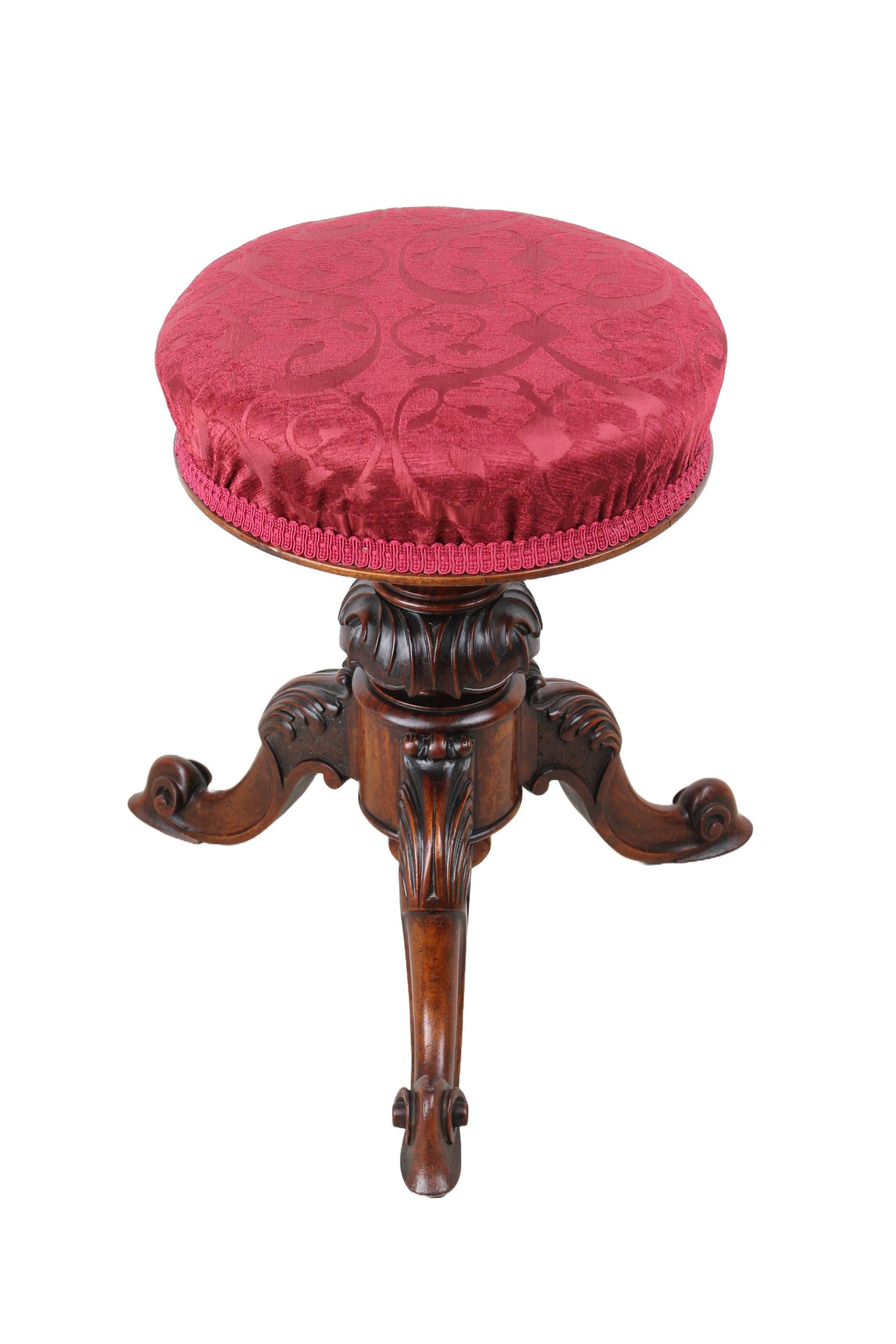 An Antique Victorian Revolving Adjustable Piano Stool (1 of 13) An Antique Victorian Revolving Adjustable Piano Stool (1 of 13)