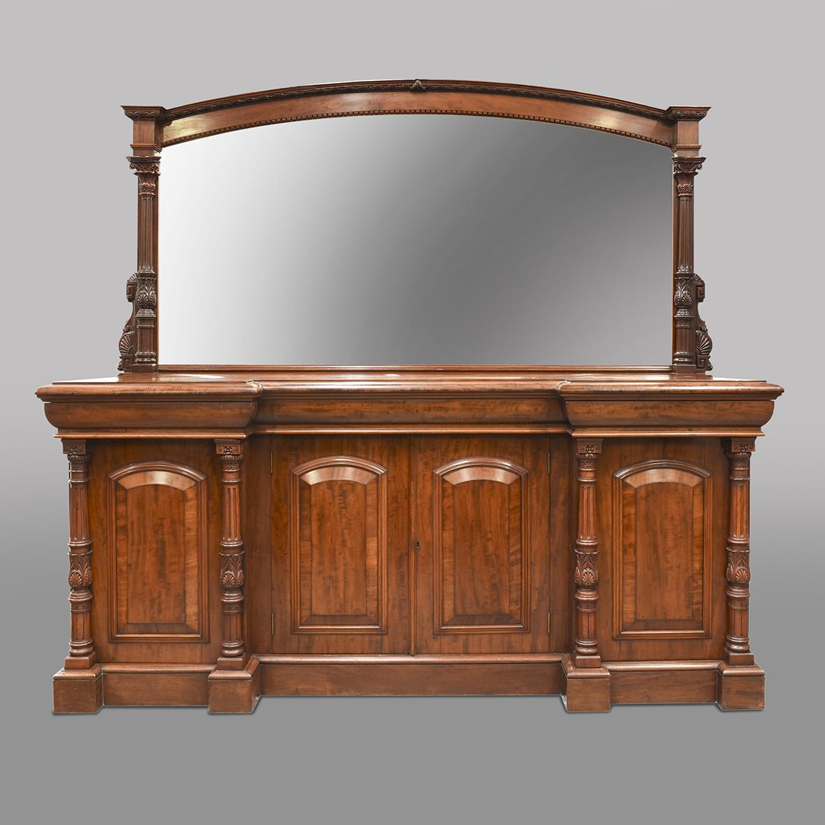 Quality, Large Mirror-back Victorian Mahogany Chiffonier Sideboard (1 of 9)