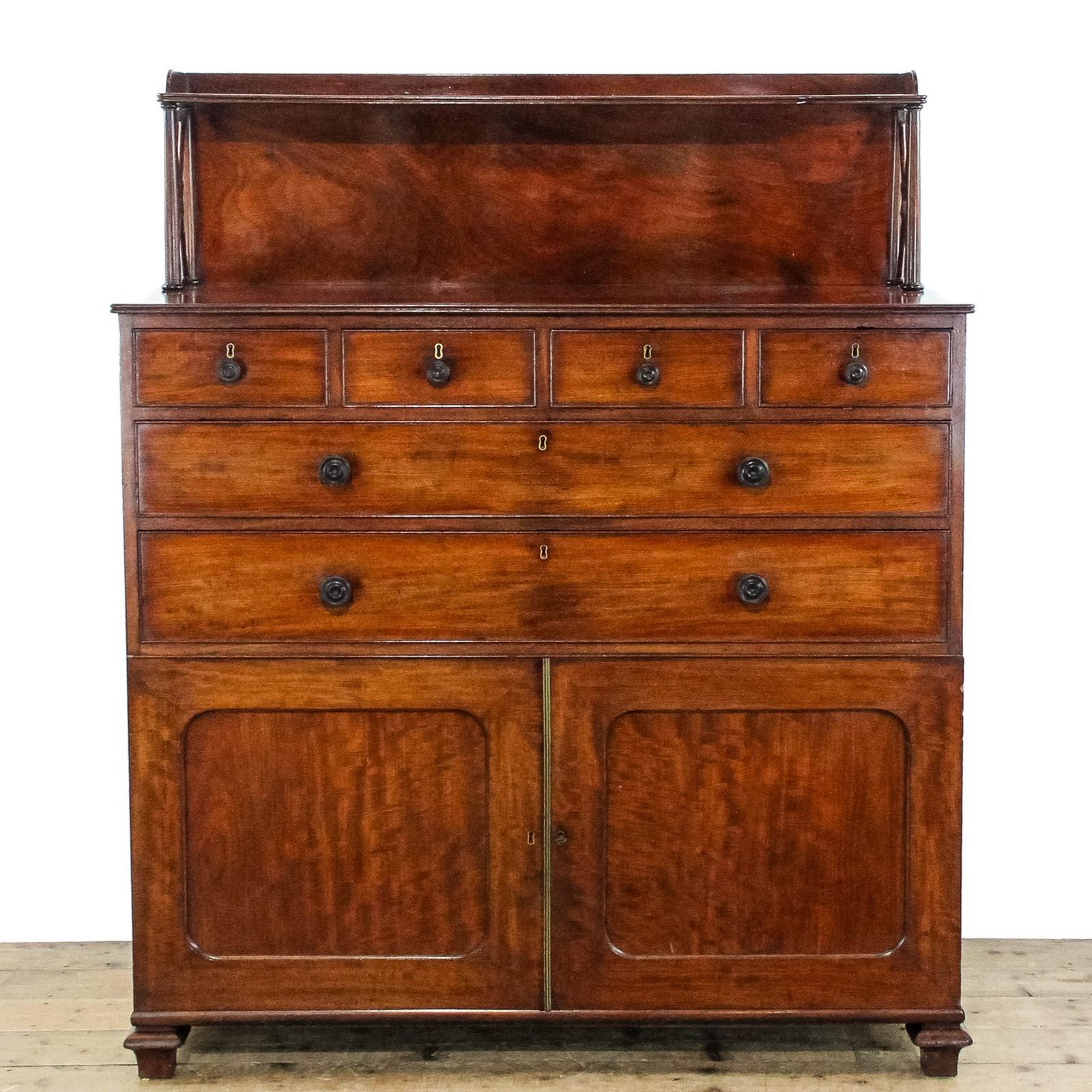 Antique 19th Century Mahogany Gentleman's Chest Sideboard (1 of 9)