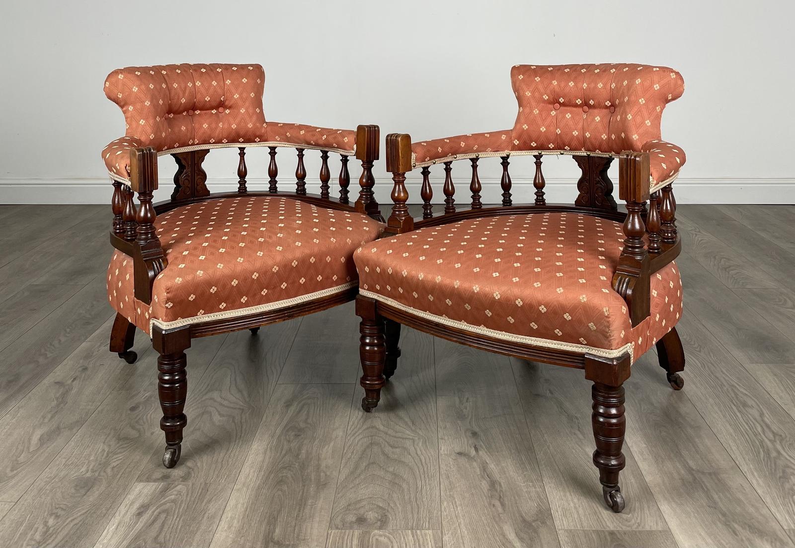 Antique Pair of 19th Century Tub Chairs in Mahogany (1 of 10) Antique Pair of 19th Century Tub Chairs in Mahogany (1 of 10)