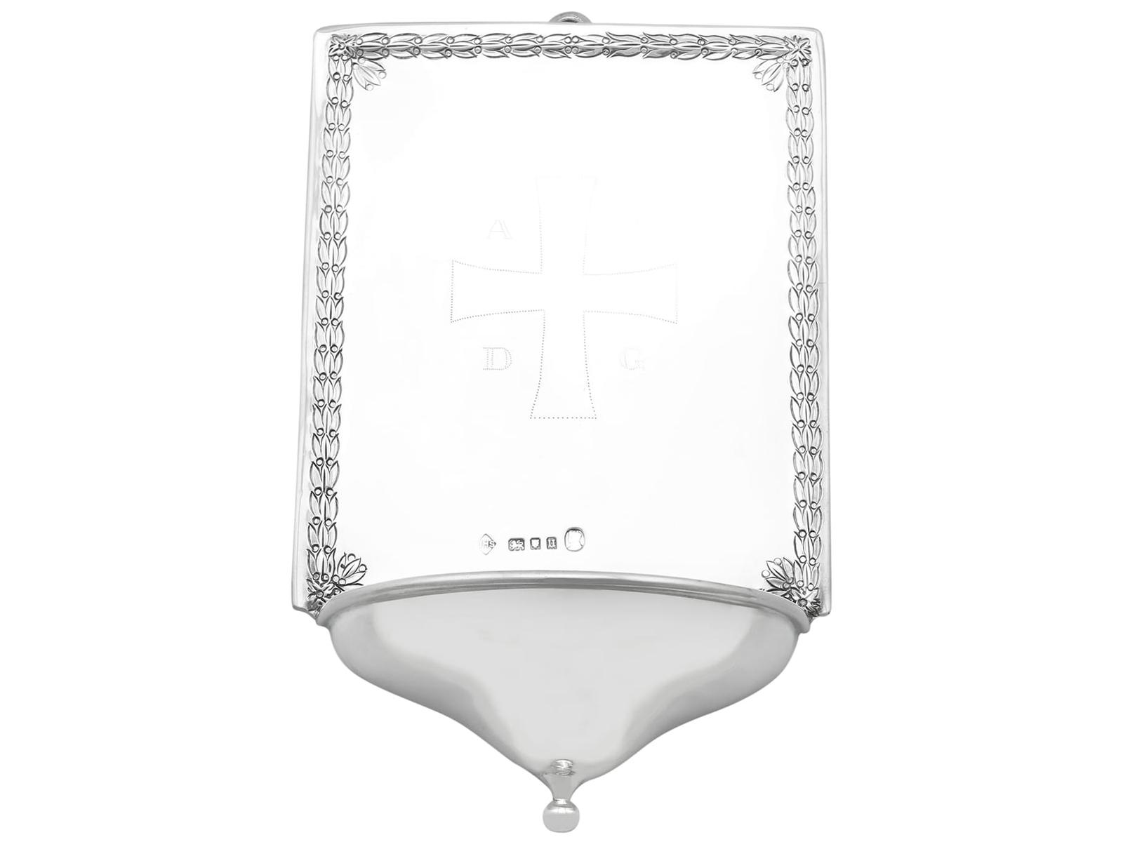 George V Sterling Silver Holy Water Font (1 of 10)