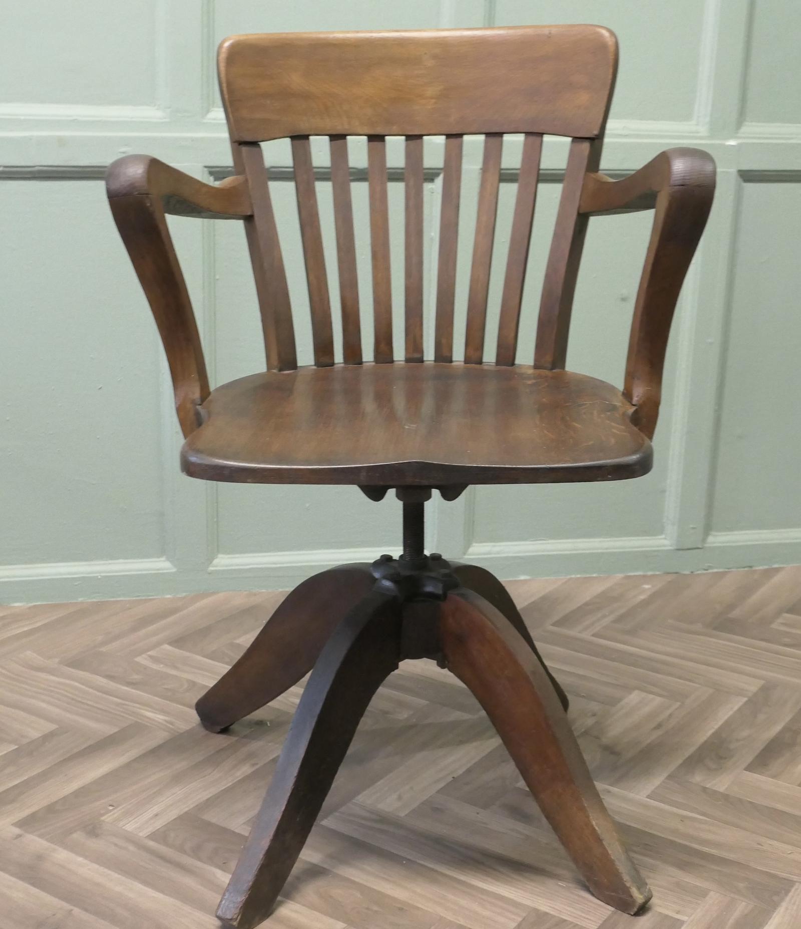 Good Quality Art Deco Desk Chair (1 of 6)