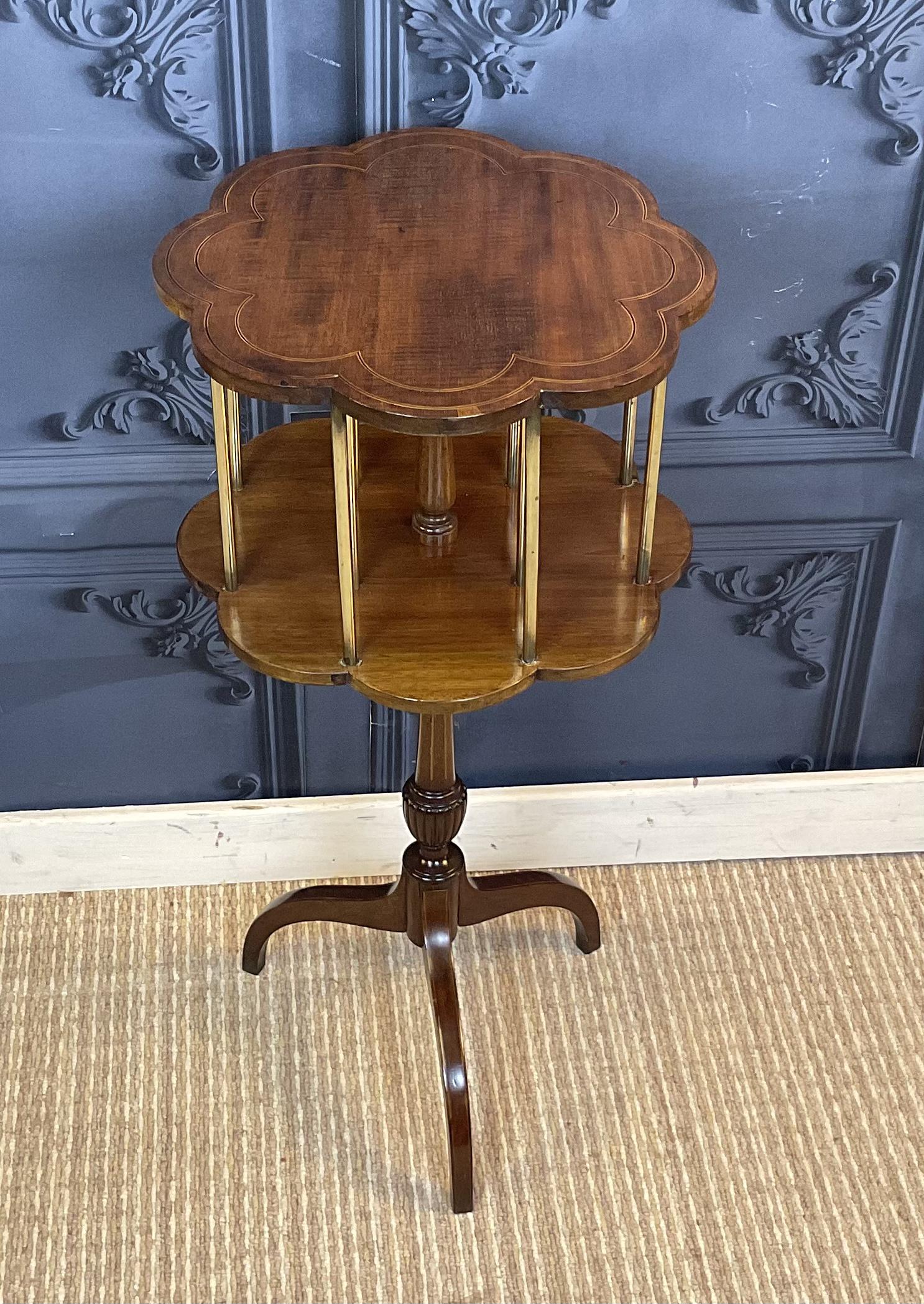 Edwardian Inlaid Mahogany Revolving Bookcase Table (1 of 1) Edwardian Inlaid Mahogany Revolving Bookcase Table (1 of 1)