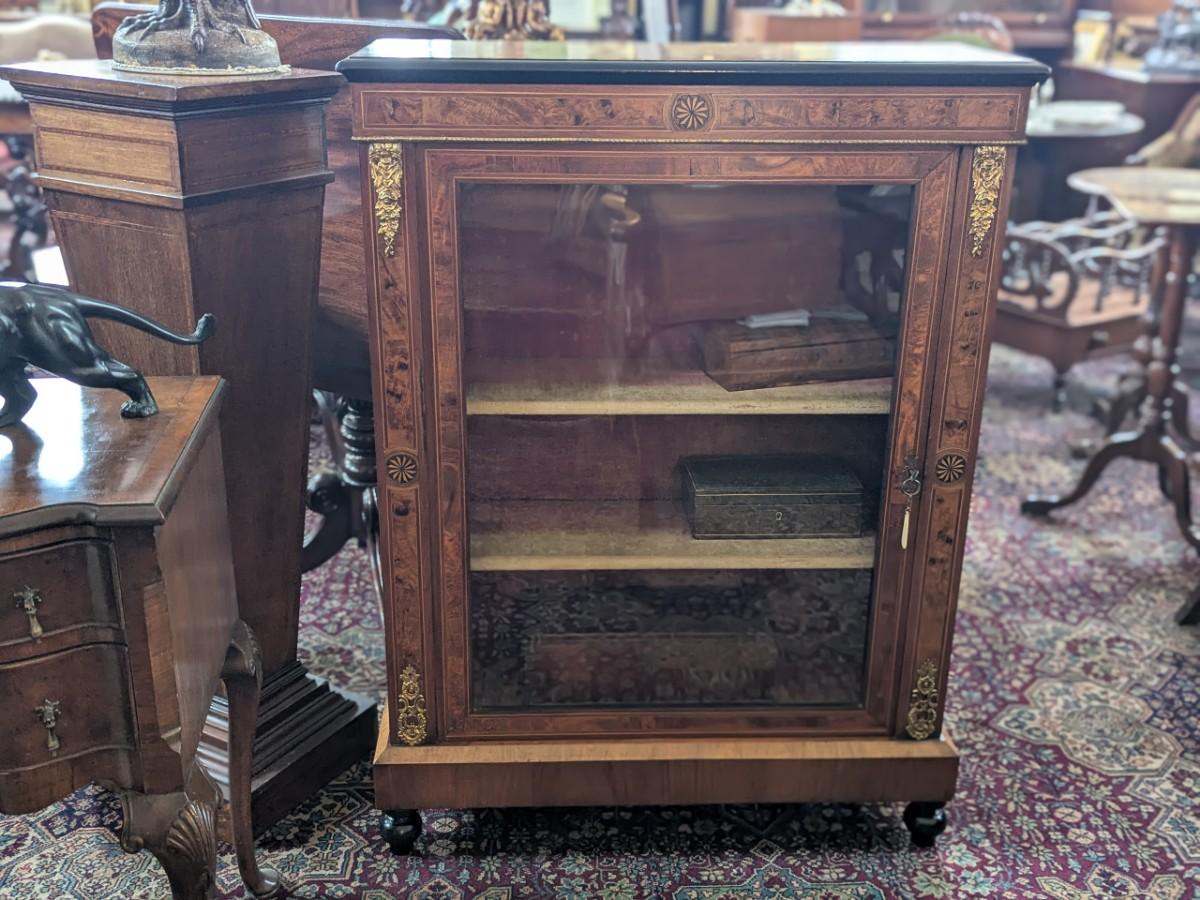 Late Victorian Gilt Metal Mounted Inlaid Walnut Pier Cabinet (1 of 4) Late Victorian Gilt Metal Mounted Inlaid Walnut Pier Cabinet (1 of 4)