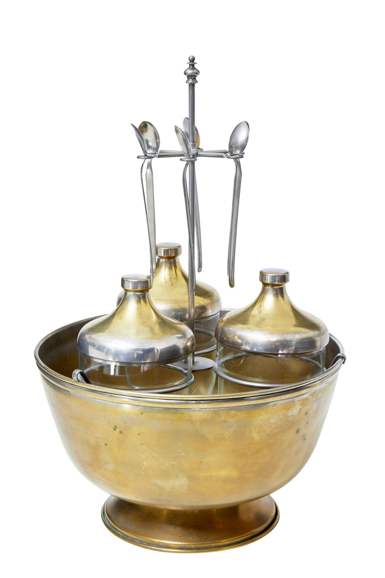 Early 20th Century Decorative Scandinavian Caviar Ice Server Set (1 of 6) Early 20th Century Decorative Scandinavian Caviar Ice Server Set (1 of 6)