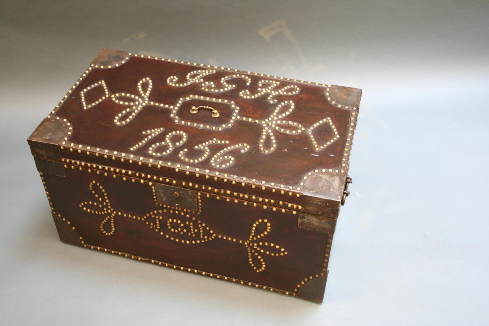 19th Century Studded Trunk (1 of 8)