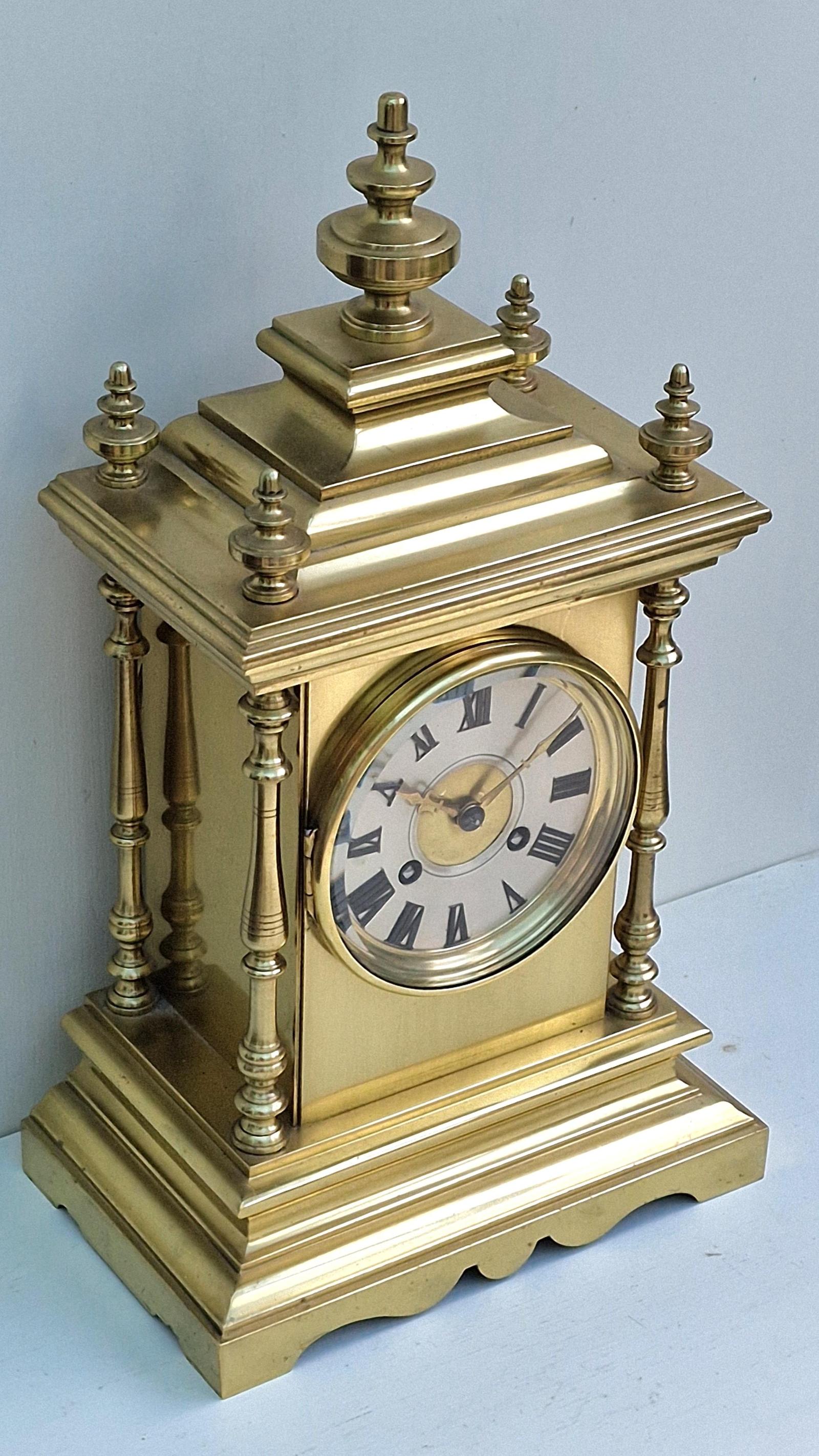 A French Brass Mantel Clock (1 of 5) A French Brass Mantel Clock (1 of 5)
