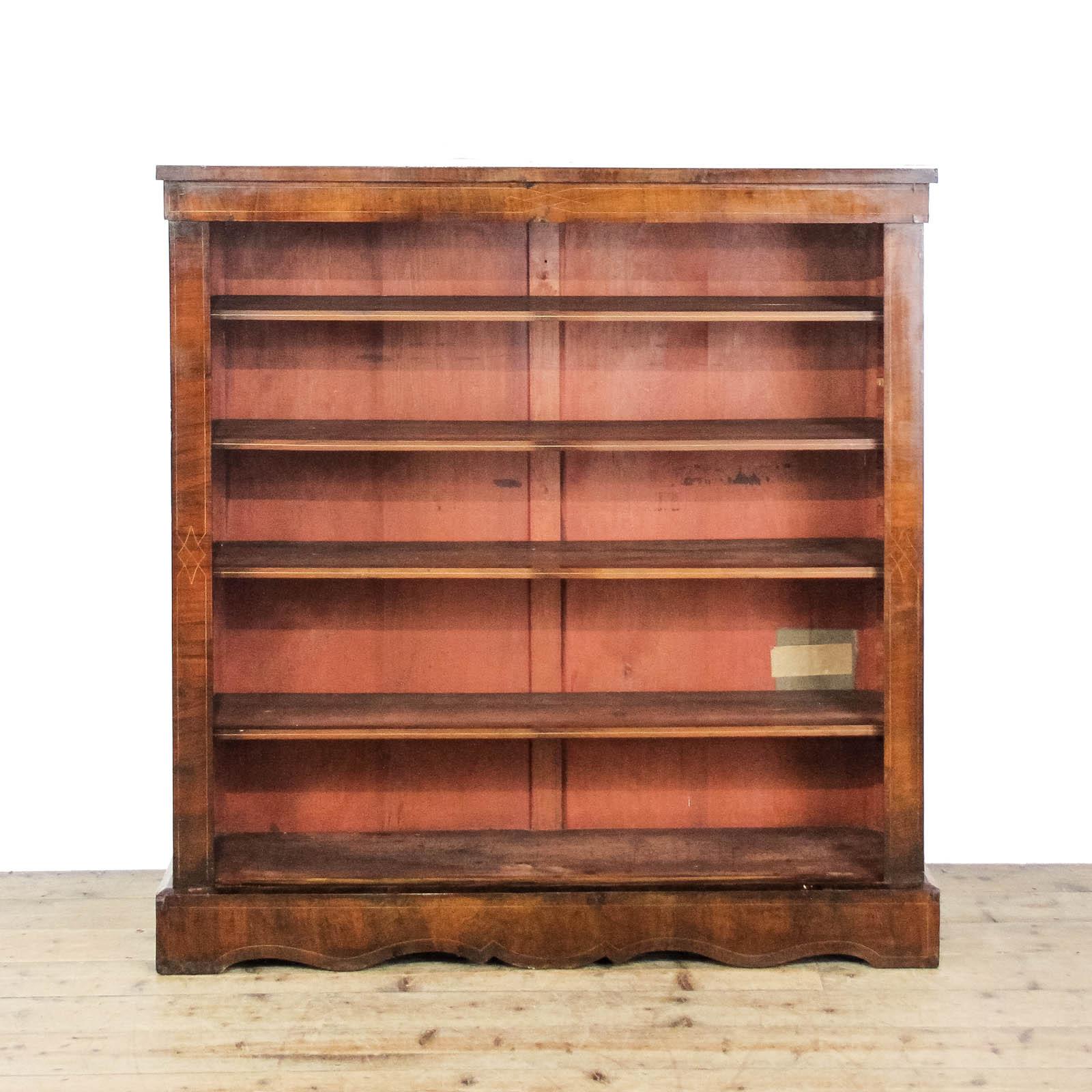 Antique Victorian Inlaid Walnut Bookcase (1 of 10) Antique Victorian Inlaid Walnut Bookcase (1 of 10)