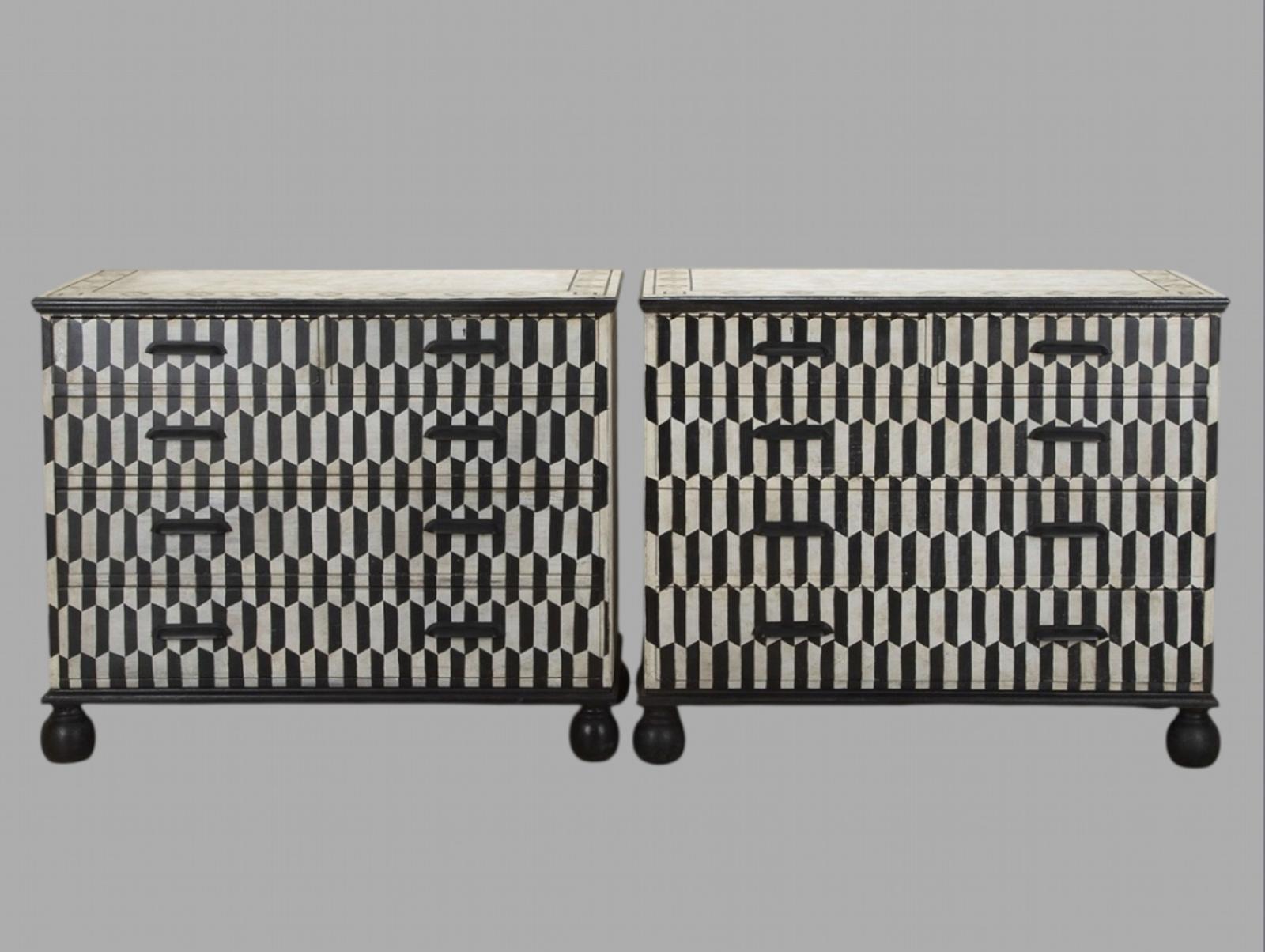 A Pair of Painted C1950's Chest Of Drawers (1 of 6) A Pair of Painted C1950's Chest Of Drawers (1 of 6)