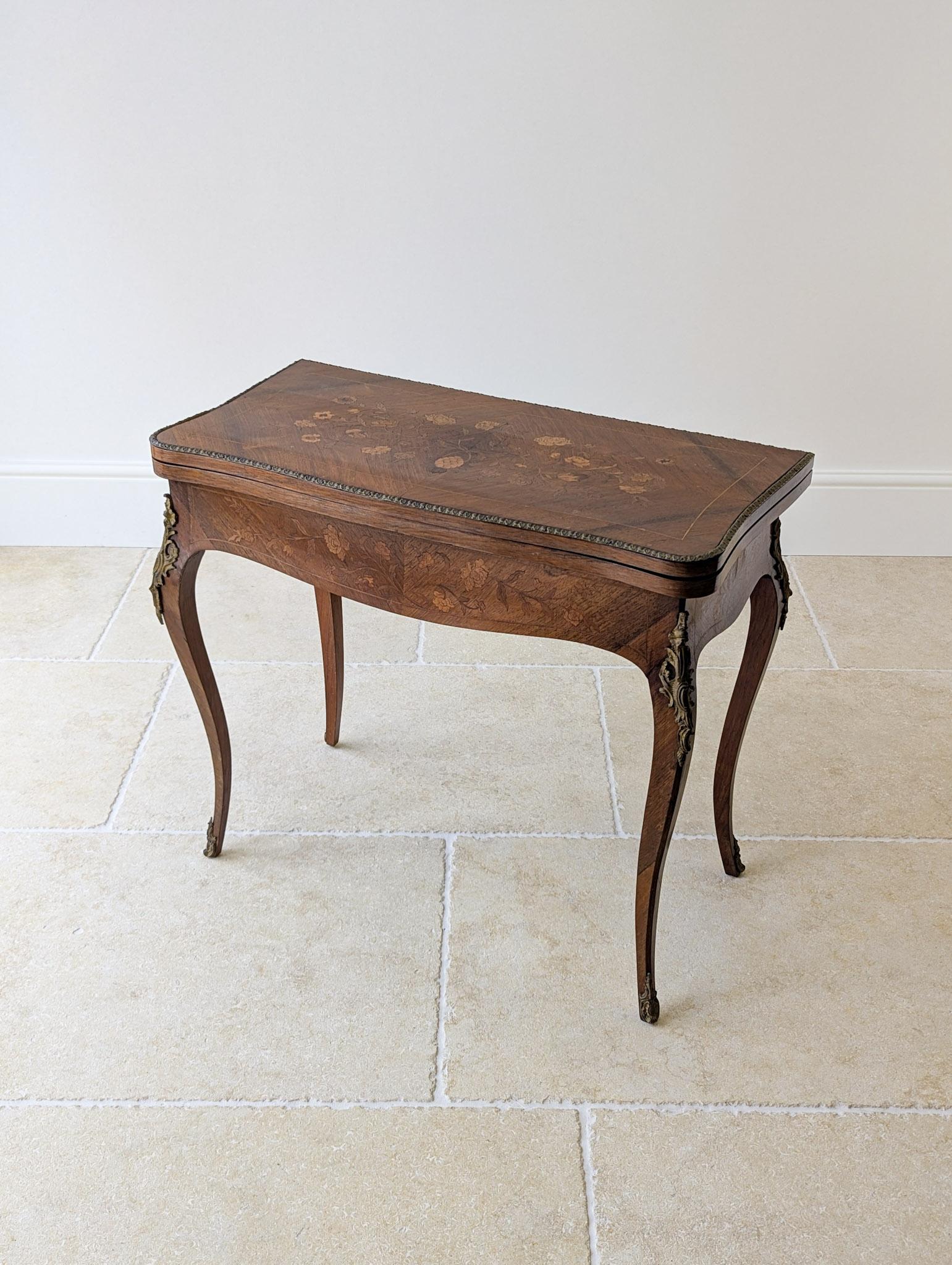 Antique Victorian Louis XV Style Kingwood Card Table c.1890 (1 of 19) Antique Victorian Louis XV Style Kingwood Card Table c.1890 (1 of 19)