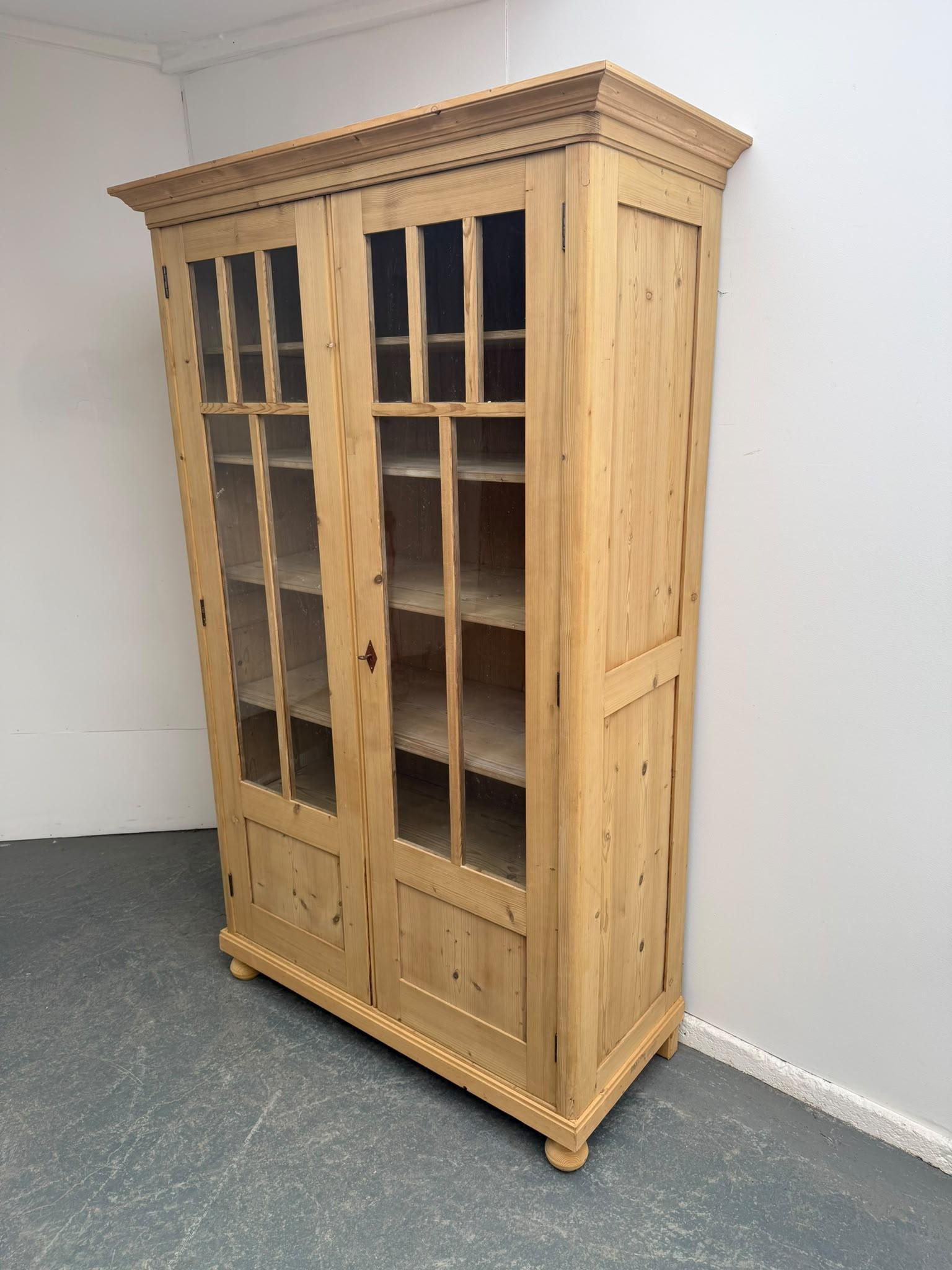 A Huge Victorian Antique / Old Pine Glazed Display Cabinet to Wax / Paint (1 of 13) A Huge Victorian Antique / Old Pine Glazed Display Cabinet to Wax / Paint (1 of 13)