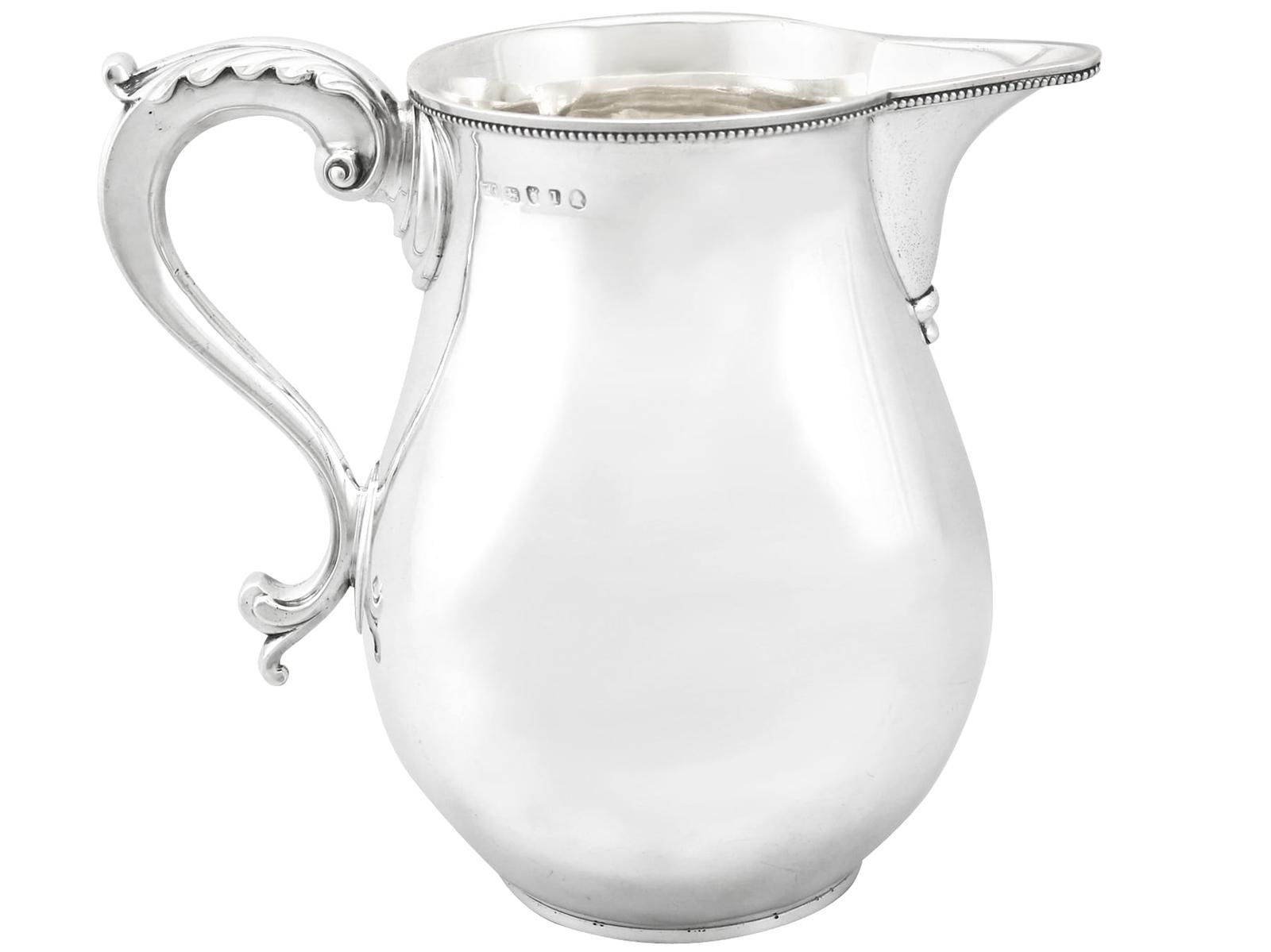Antique George III Sterling Silver Beer / Water Jug by Thomas Chawner 1786 (1 of 9)