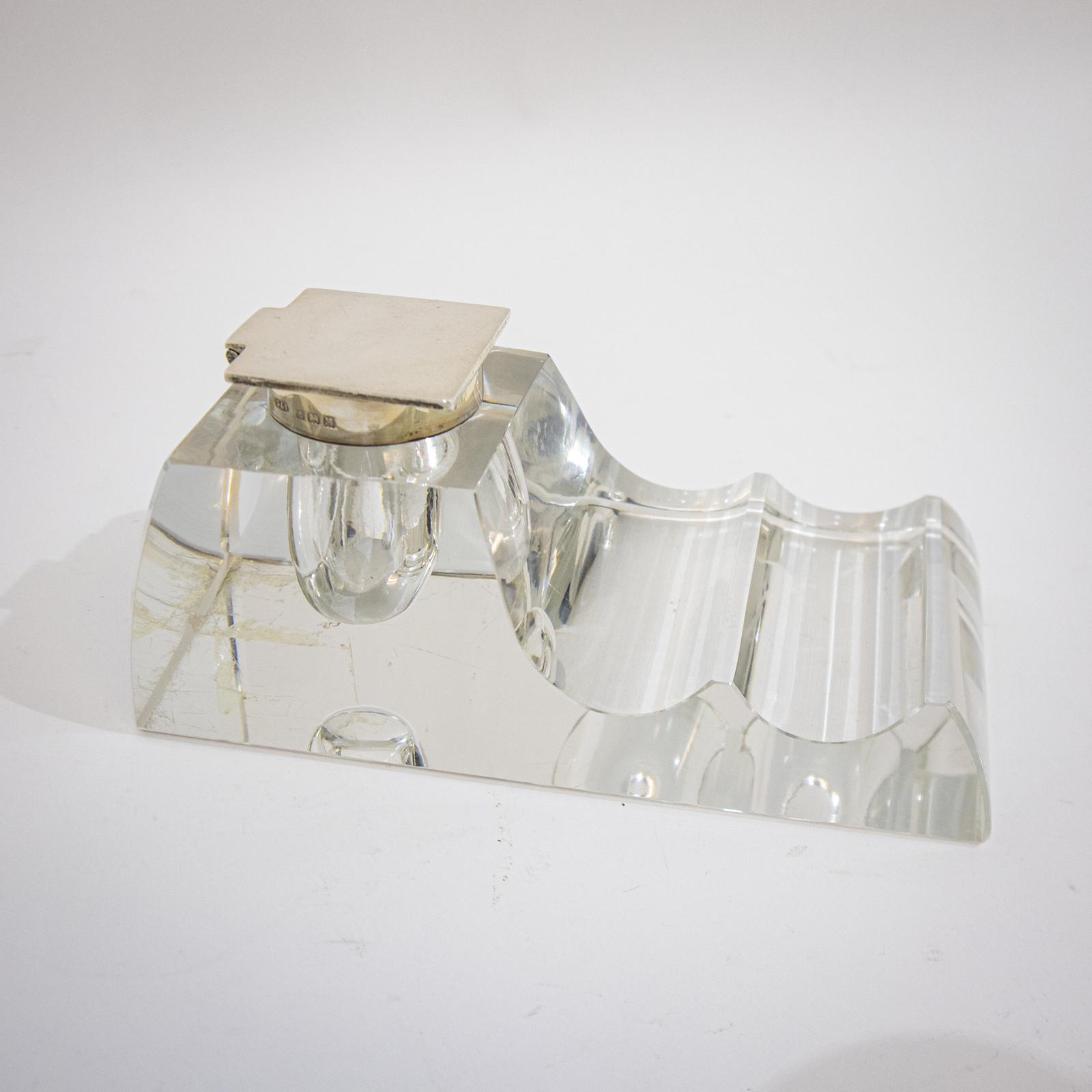 Silver & Glass Inkwell (1 of 7)