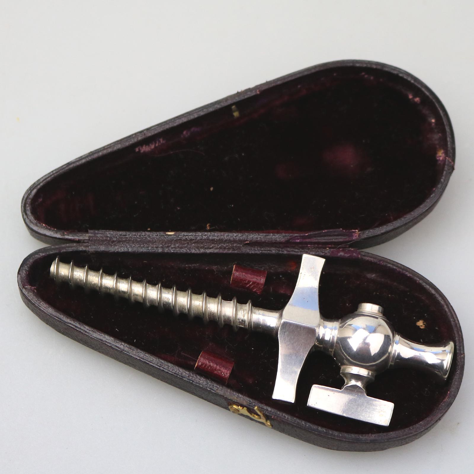 Antique Silver Plate Milne Champagne Tap in Original Case (1 of 3) Antique Silver Plate Milne Champagne Tap in Original Case (1 of 3)