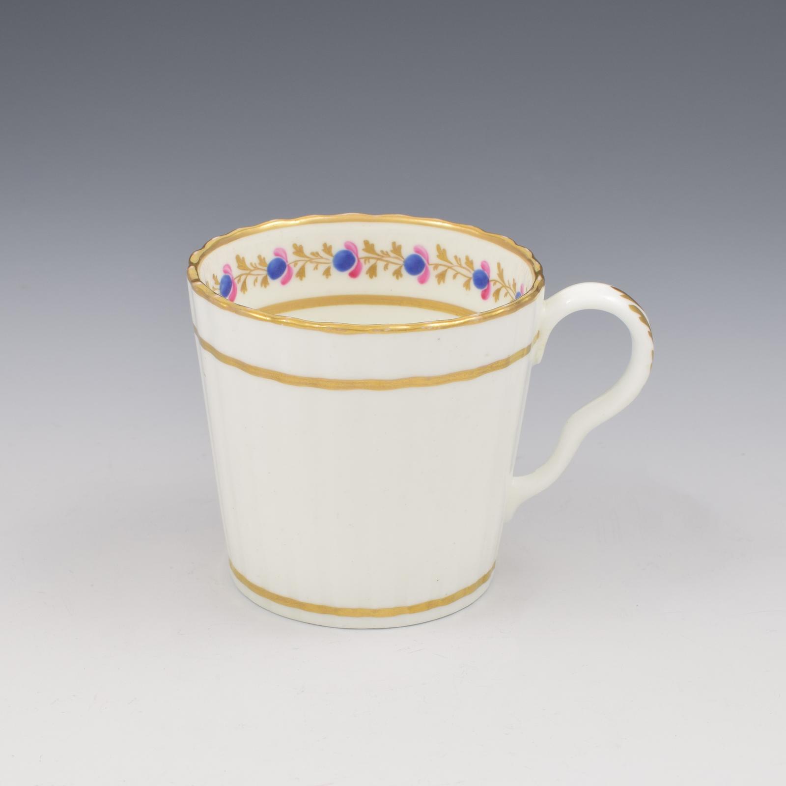 Spode Porcelain Fluted Bucket Shaped Coffee Can c.1815 (1 of 7)