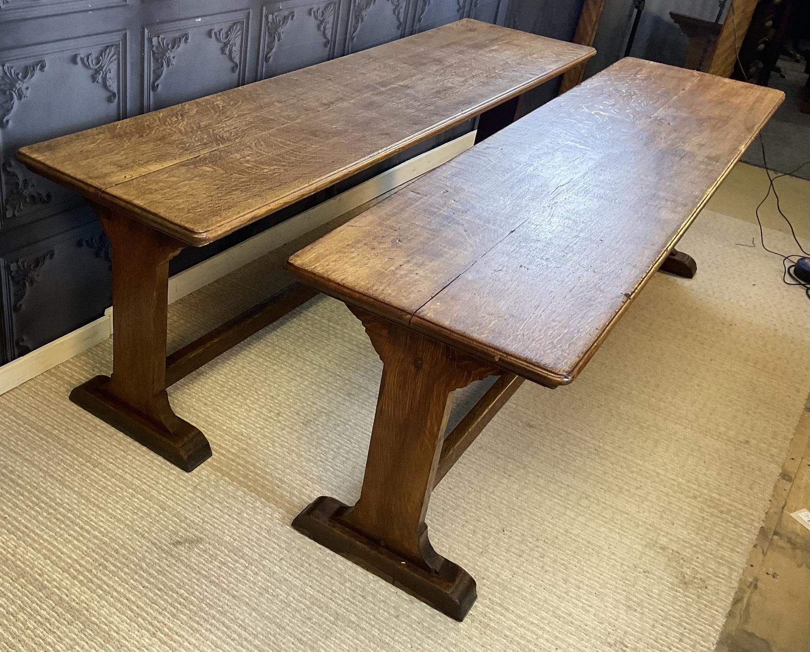 Pair of Oak Refectory Tables (1 of 1)