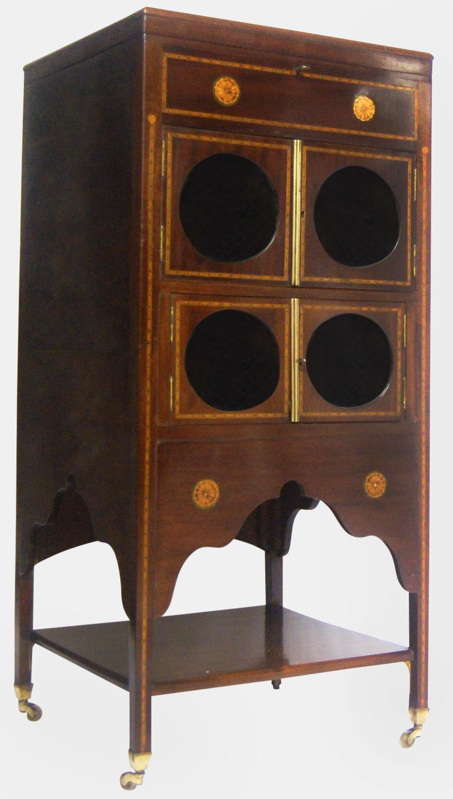 Sheraton Revival Mahogany Display Stand (1 of 1) Sheraton Revival Mahogany Display Stand (1 of 1)