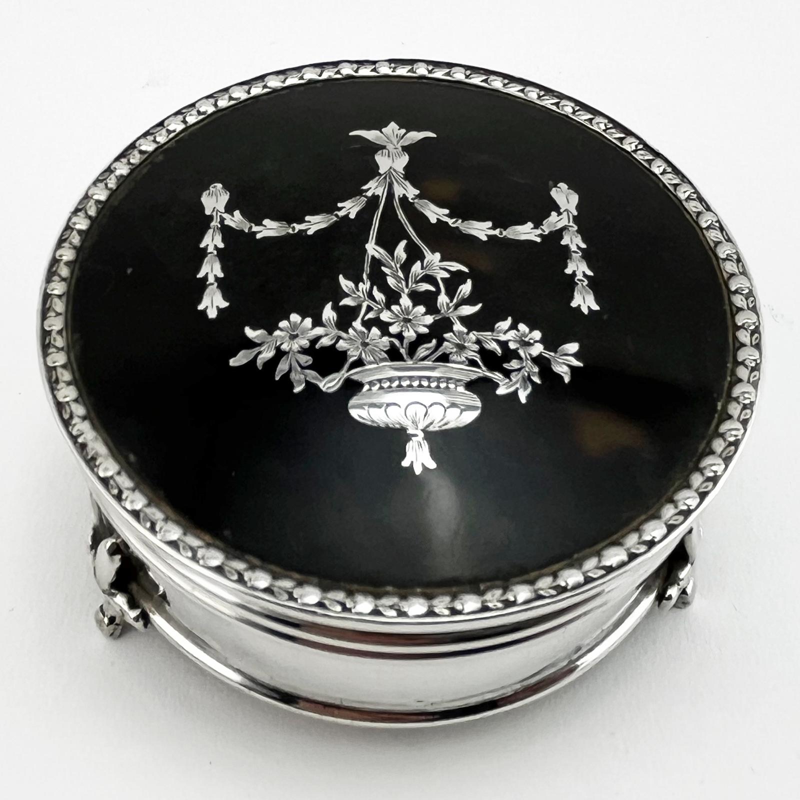 Goldsmiths & Silversmiths Tortoiseshell and Silver Trinket Box (1 of 8) Goldsmiths & Silversmiths Tortoiseshell and Silver Trinket Box (1 of 8)