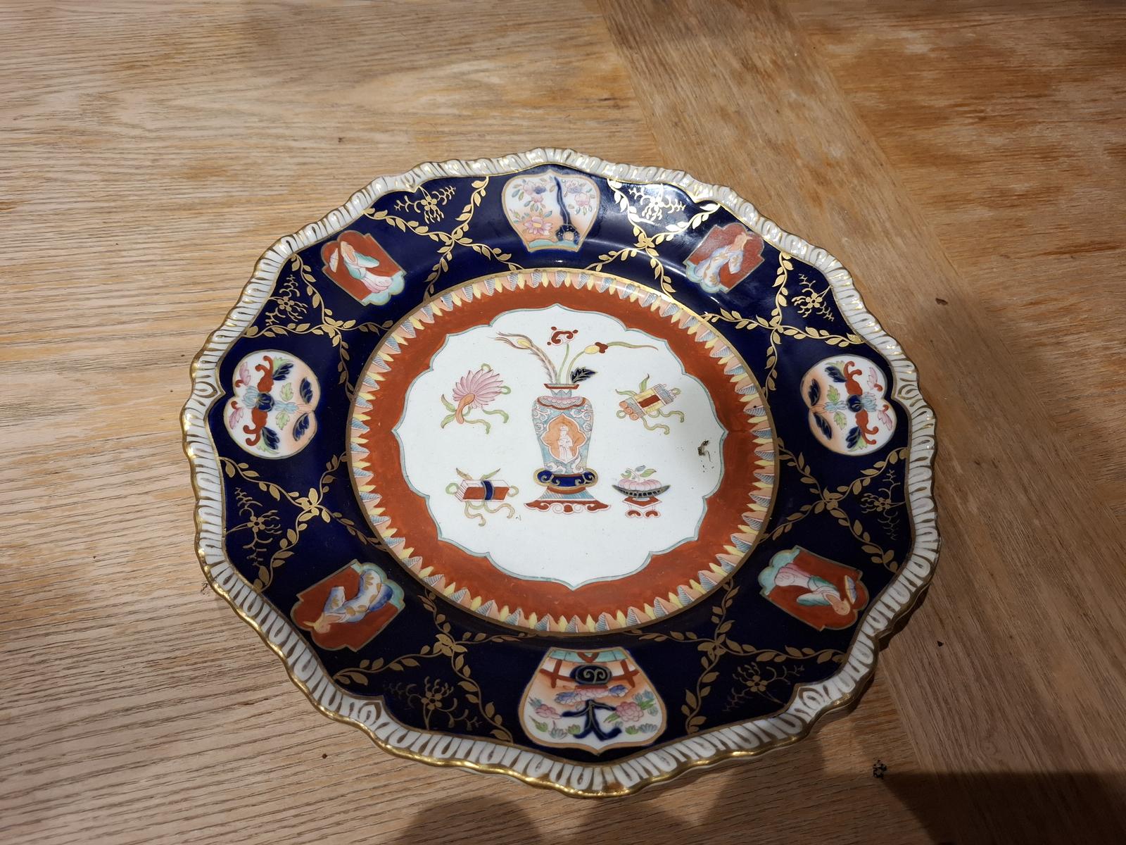 19th Century Mason's Ironstone Pottery Plate - Broseley Pattern - c.1860s (1 of 6) 19th Century Mason's Ironstone Pottery Plate - Broseley Pattern - c.1860s (1 of 6)