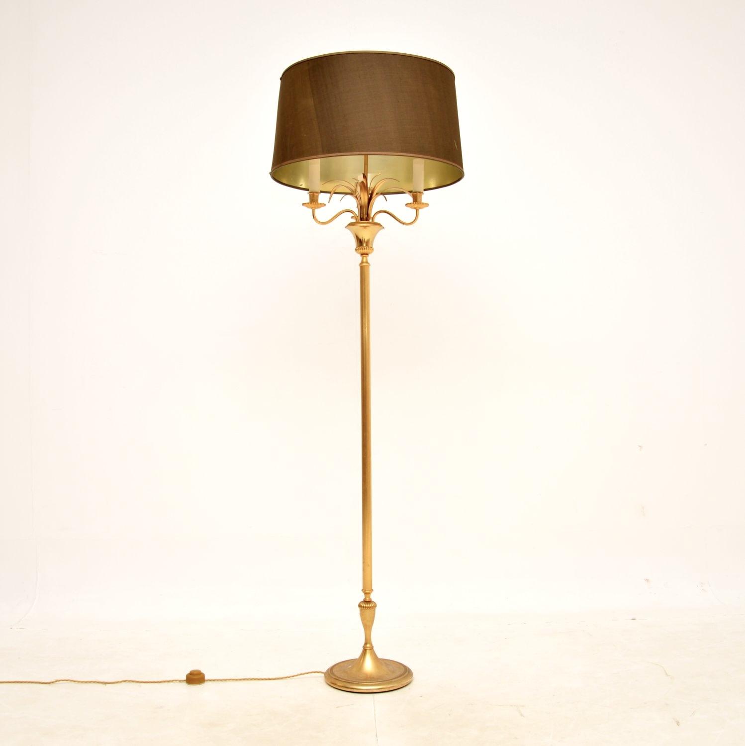 Vintage French Brass Floor Lamp (1 of 7)