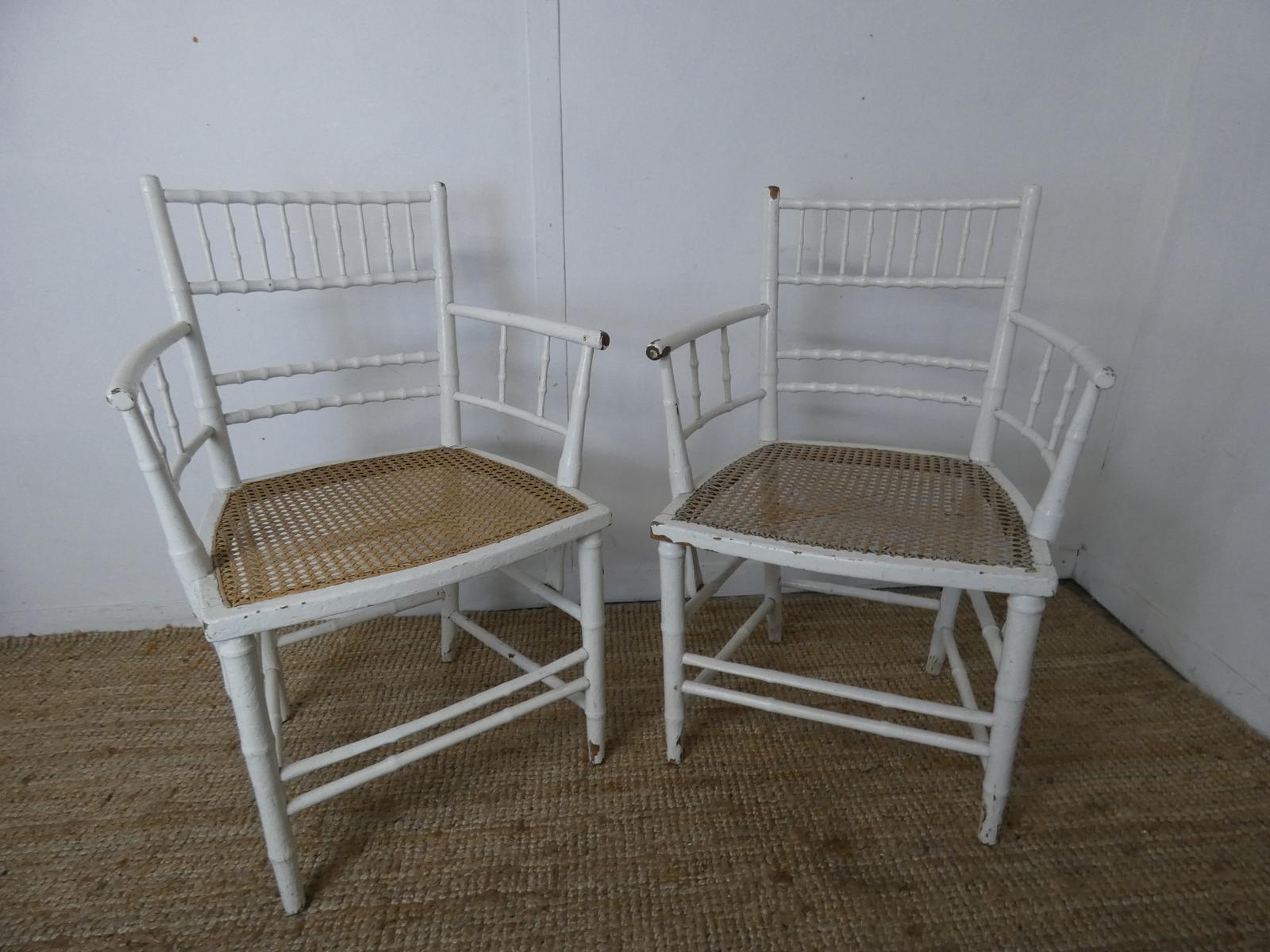 Pair 19th Century Sussex Arm Chairs (1 of 1)