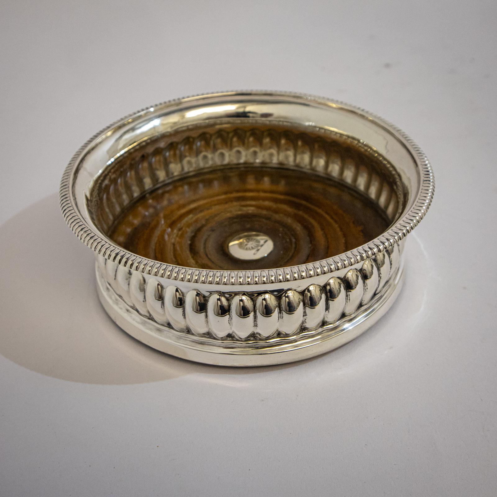 George III Silver & Mahogany Wine Coaster (1 of 10)