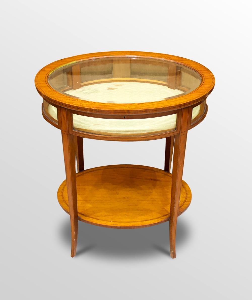 An Edwardian Satinwood Bijouterie Table (1 of 5)