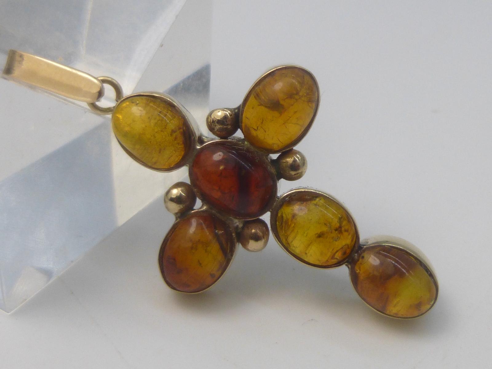 Gold & Amber Cross (1 of 7)