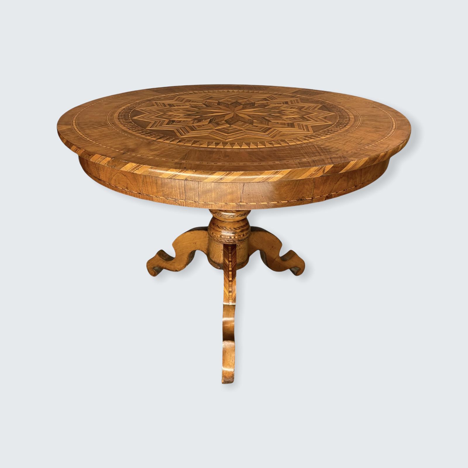 Sorrento Walnut & Marquetry Inlaid Side Table (1 of 6) Sorrento Walnut & Marquetry Inlaid Side Table (1 of 6)