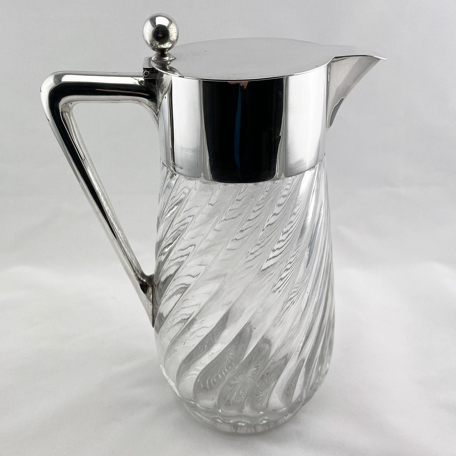 Continental Silver Lemonade or Claret Jug with Plain Mount (1 of 6)