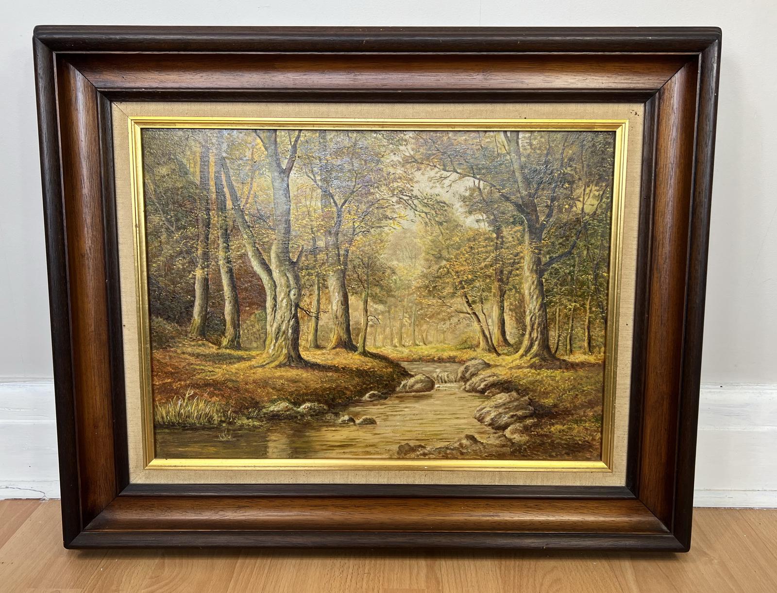 Vintage Oil Painting in Frame (1 of 8)