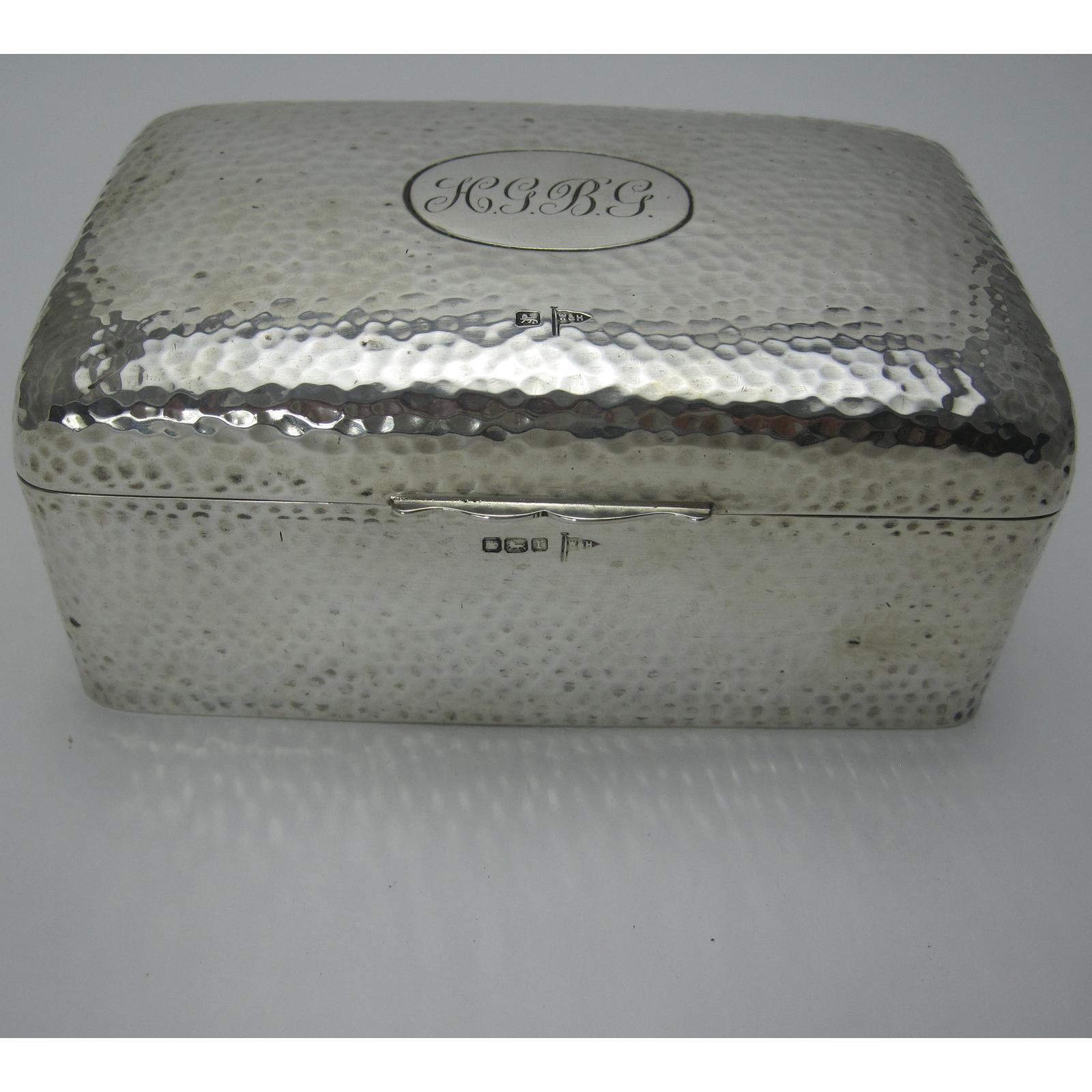 Rectangular Edwardian Silver Trinket or Cigarette Box (1 of 7)