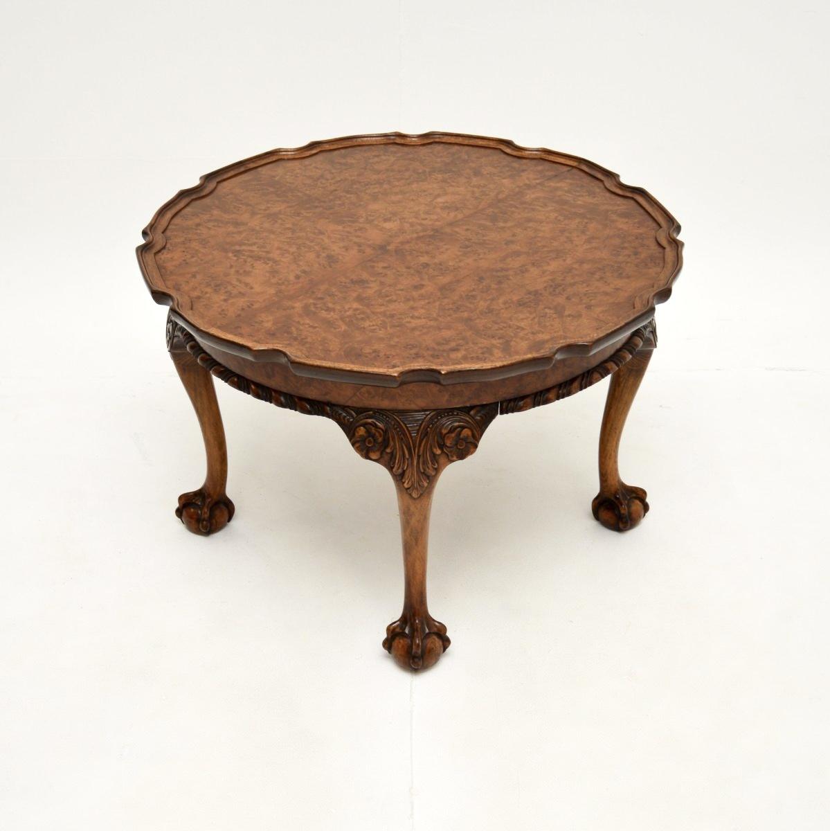 Antique Burr Walnut Pie Crust Coffee Table (1 of 6) Antique Burr Walnut Pie Crust Coffee Table (1 of 6)
