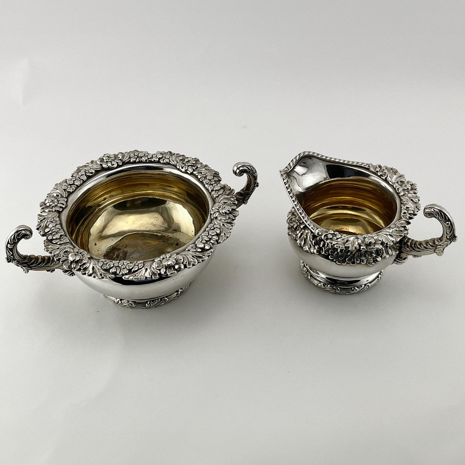 Original Old Sheffield Plate Sugar & Cream (1 of 5)