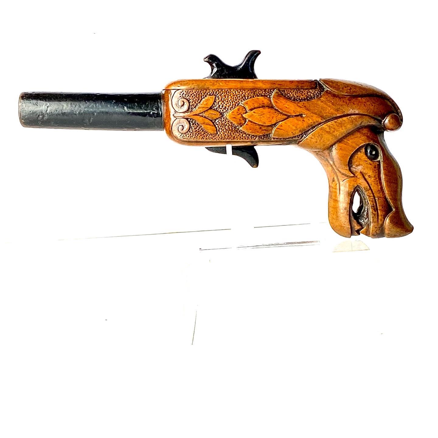 19th Century Snuff Box in the Form of a Pistol (1 of 10)