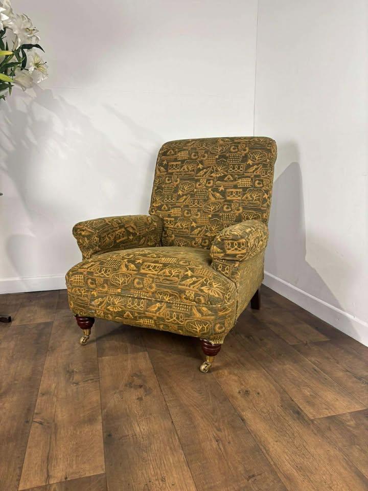 Antique Style Green Armchair (1 of 16)