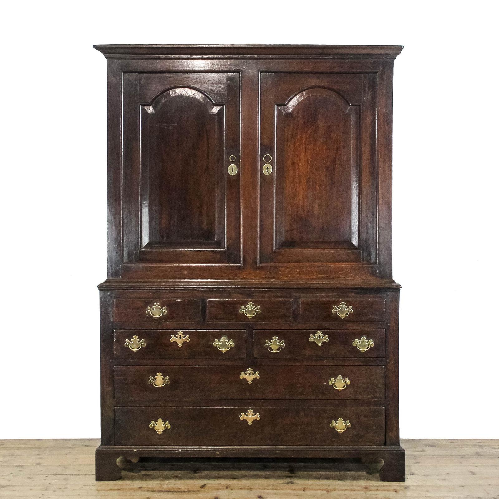 Antique 18th Century Oak Housekeepers Cupboard (1 of 13)