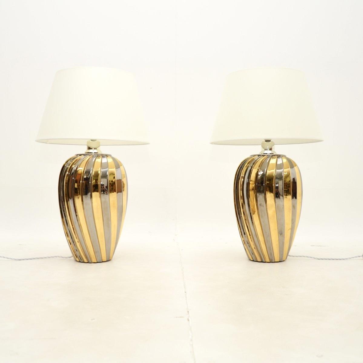 Pair of Vintage Italian Ceramic Table Lamps (1 of 7) Pair of Vintage Italian Ceramic Table Lamps (1 of 7)