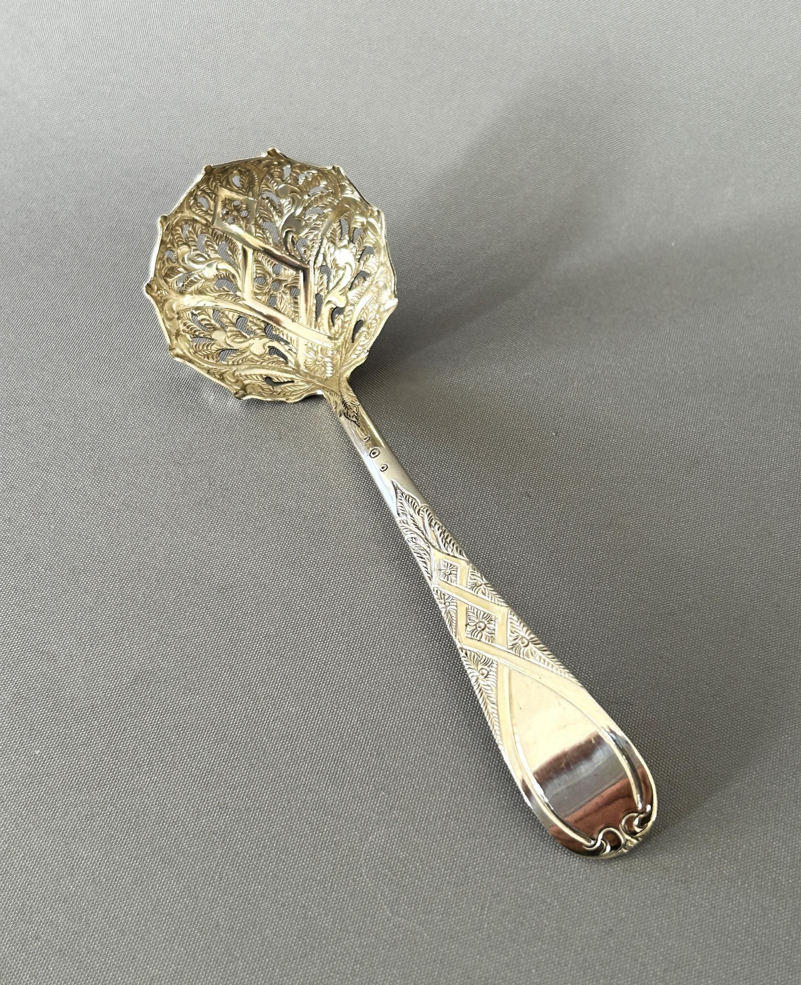 Fabulous Georgian Silver Sugar Sifter Spoon (1 of 5)