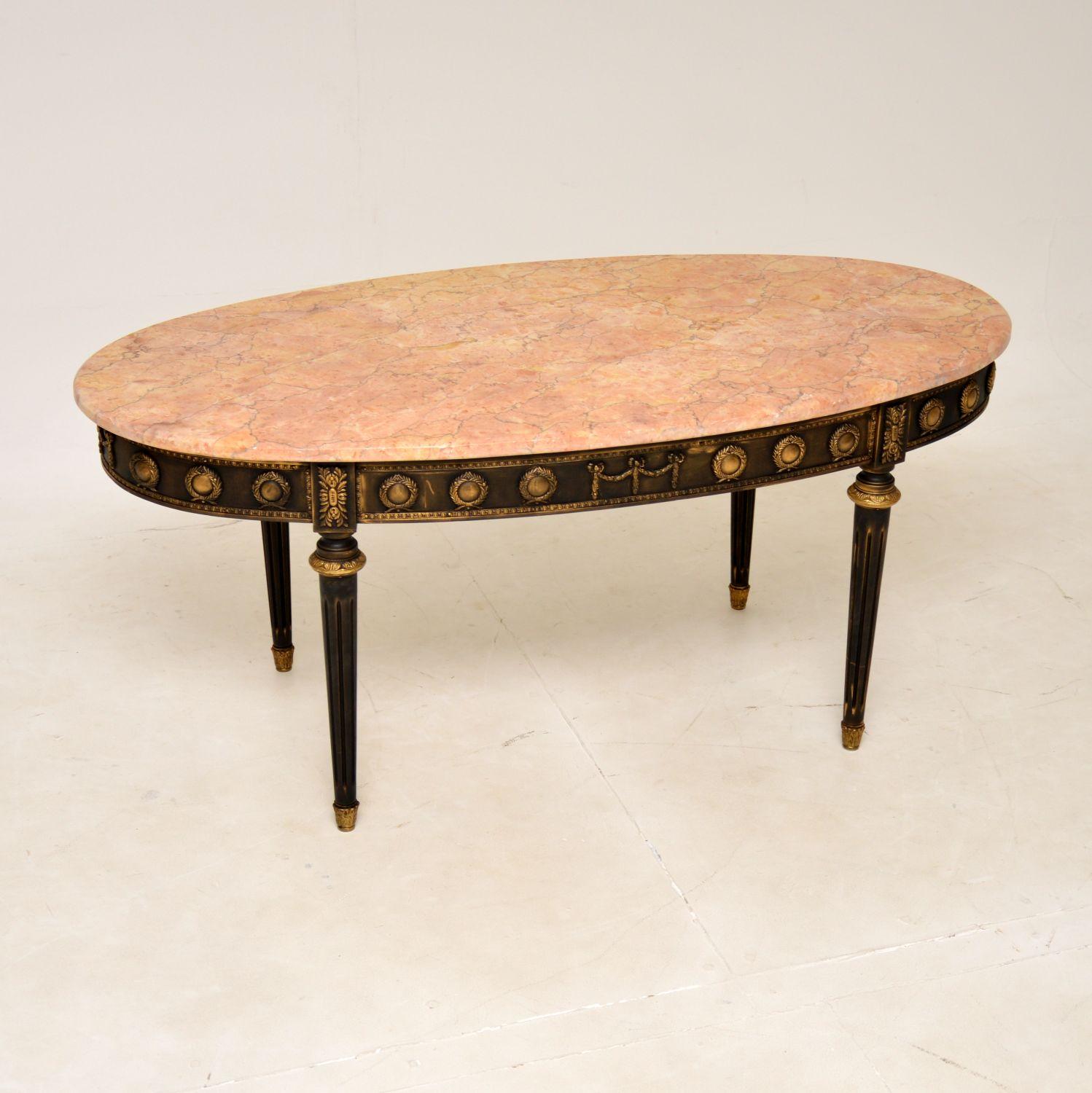 French Marble Top Coffee Table (1 of 10)