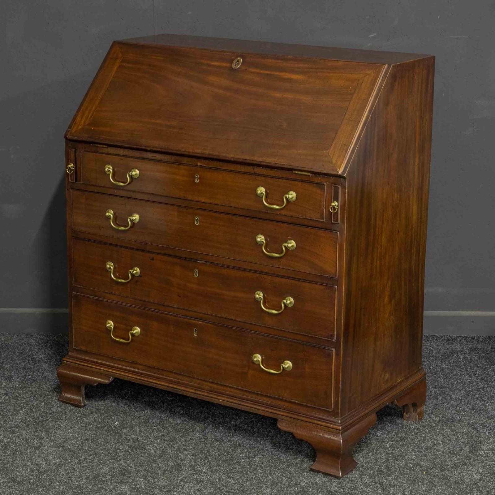 Georgian Mahogany Bureau (1 of 10)